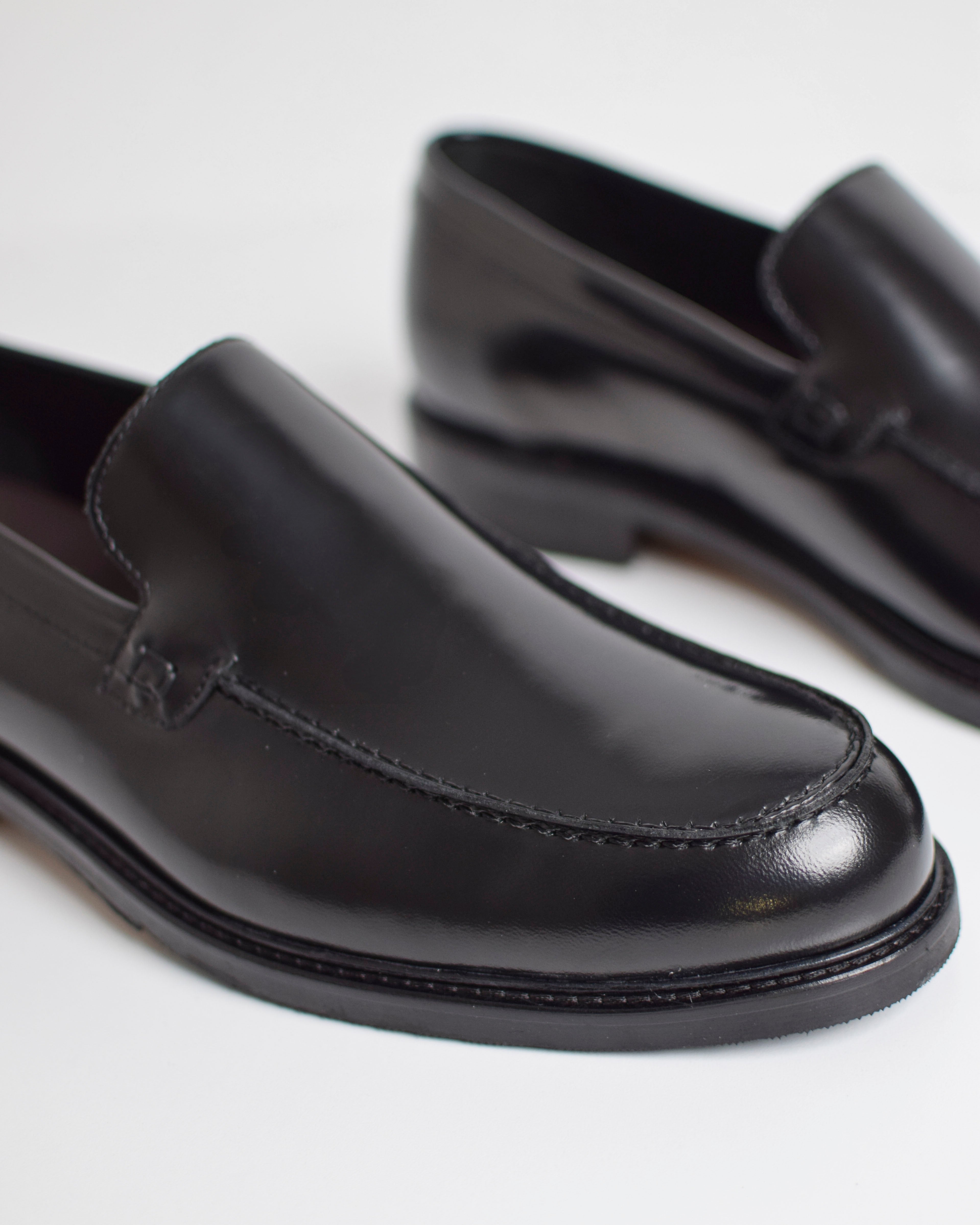 Mocassino liscio in pelle