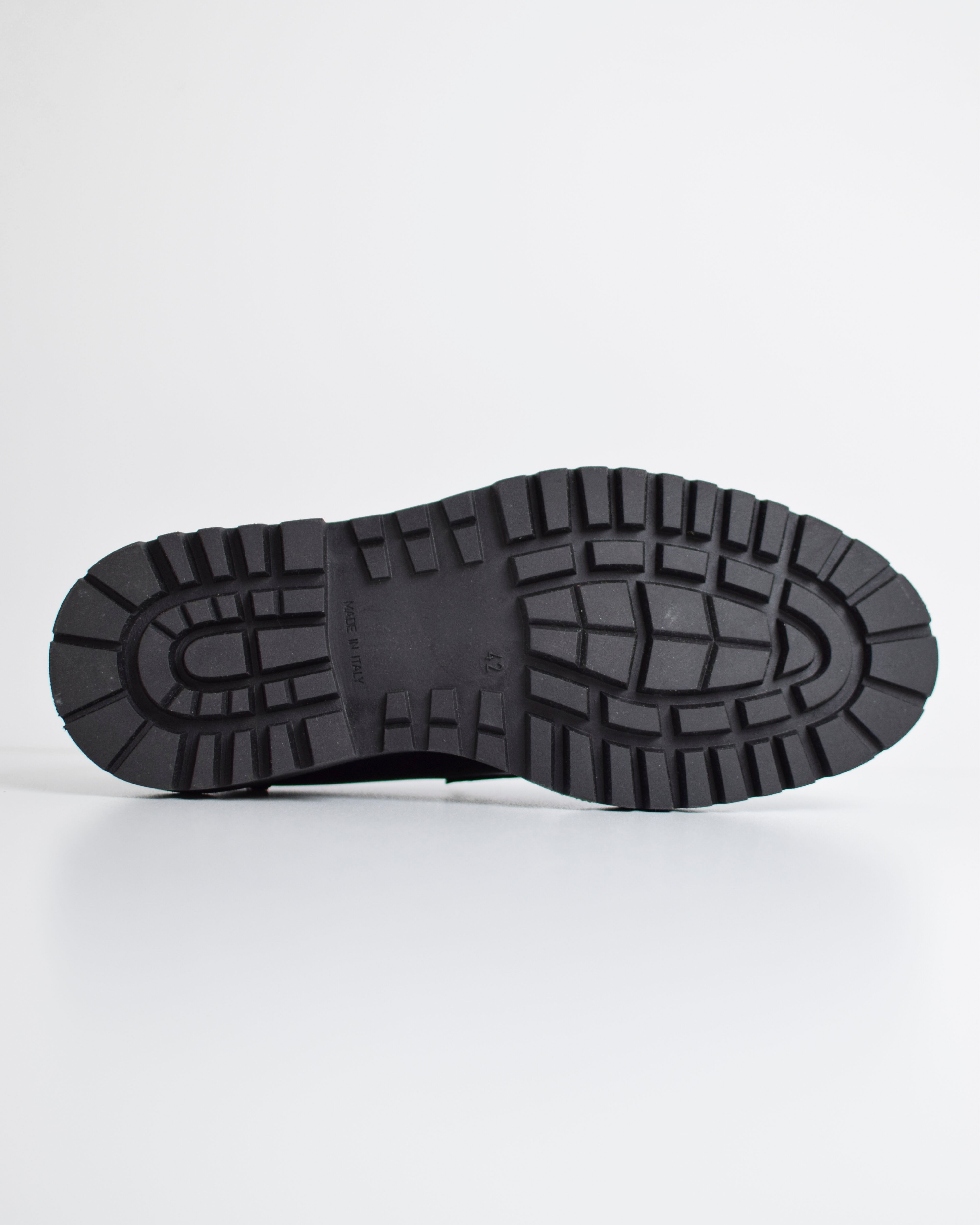 Mocassino con fibbia suola track