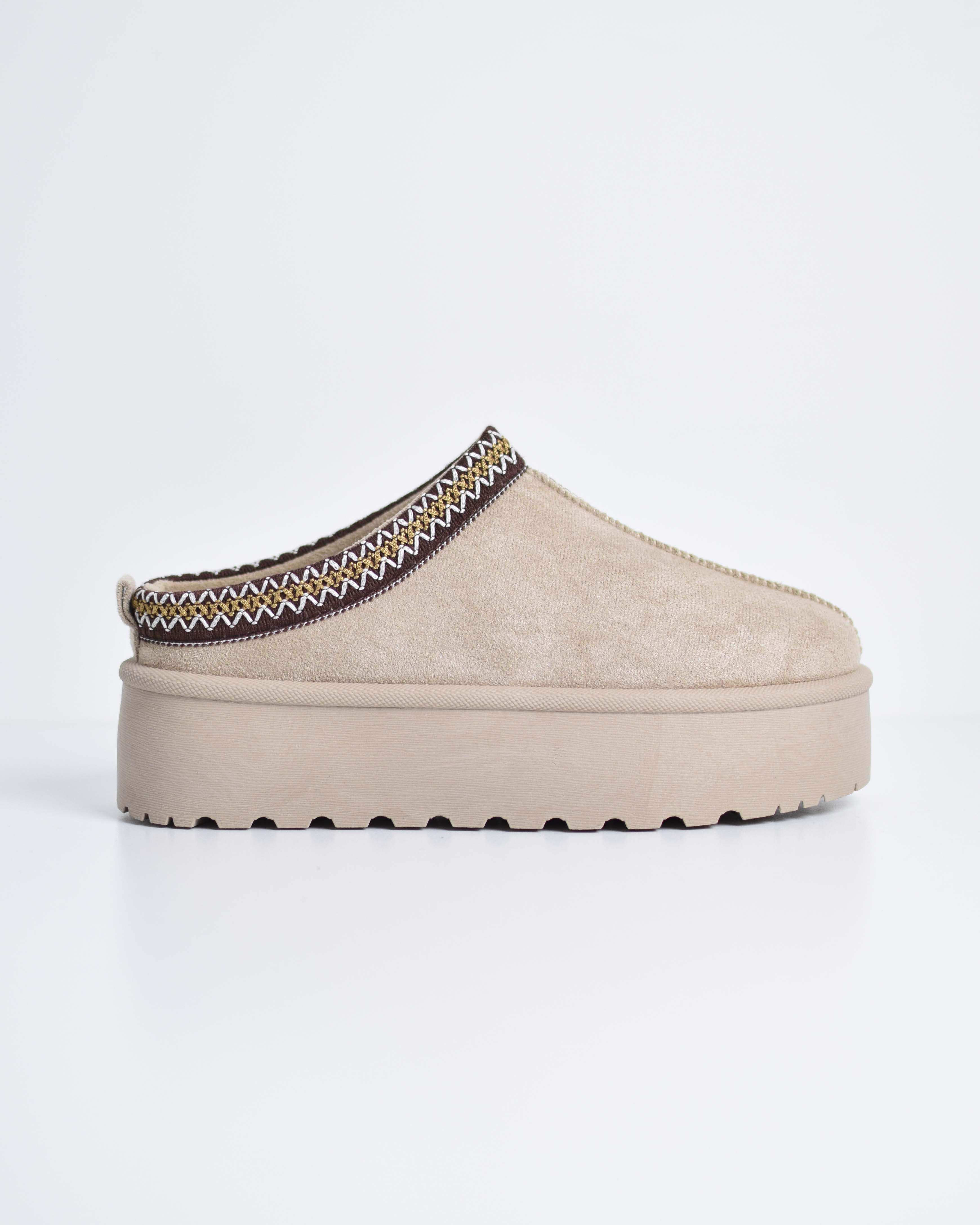 Sabot Platform Con Pelliccia
