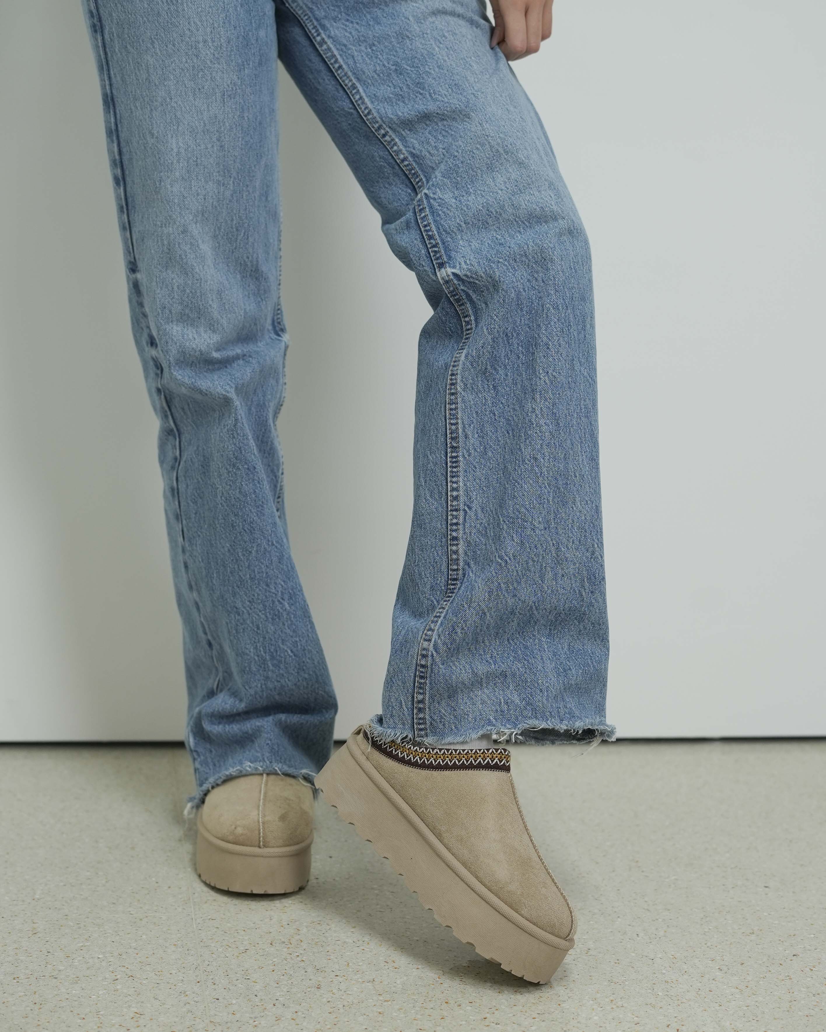 Sabot Platform Con Pelliccia