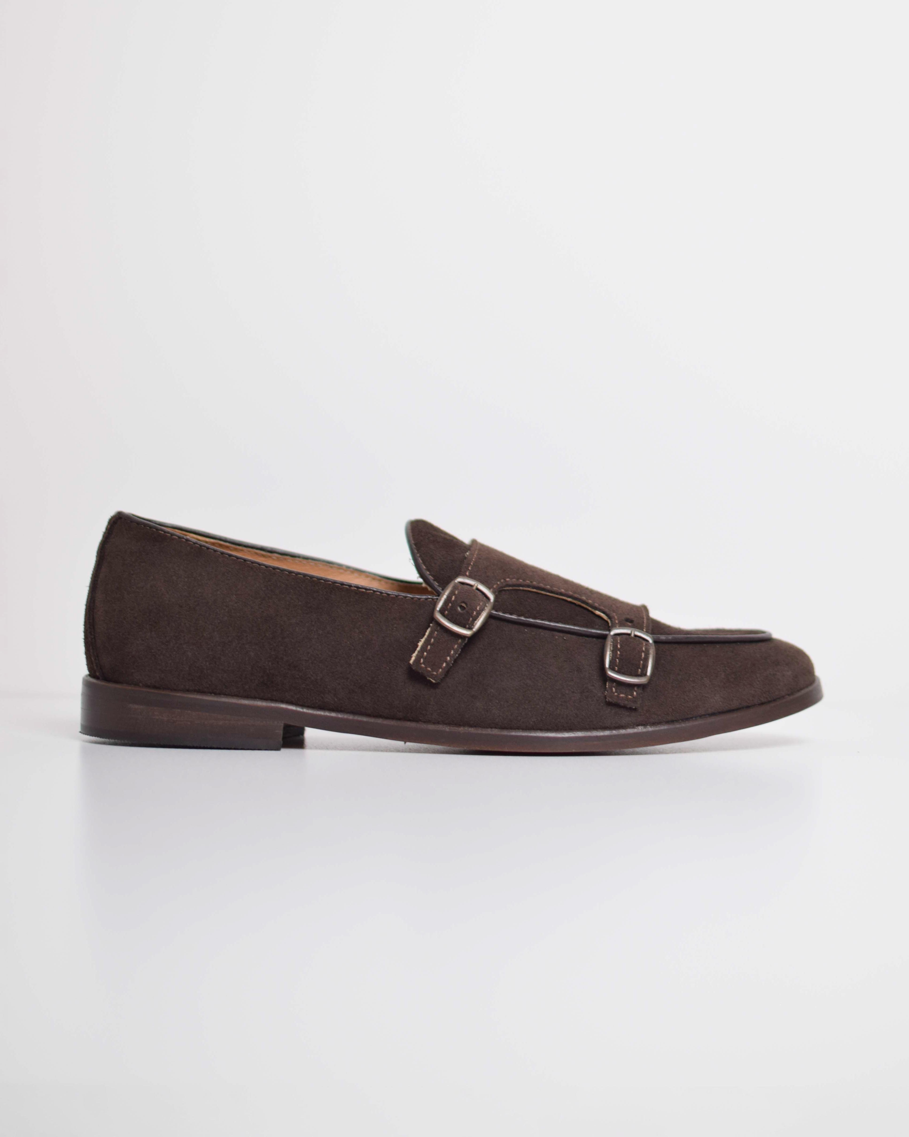 Mocassini fibbie in pelle