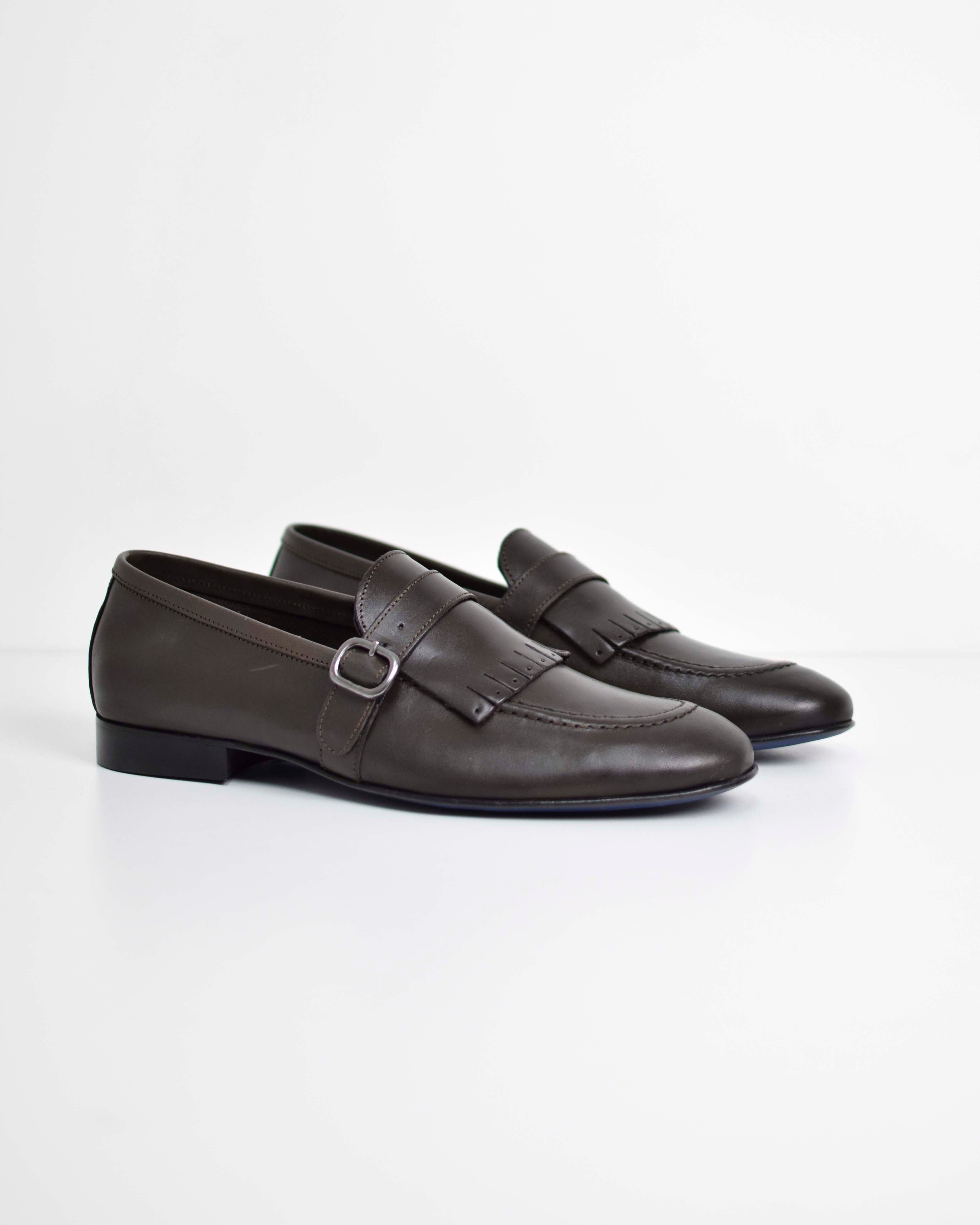 Mocassino in pelle con Fibbia