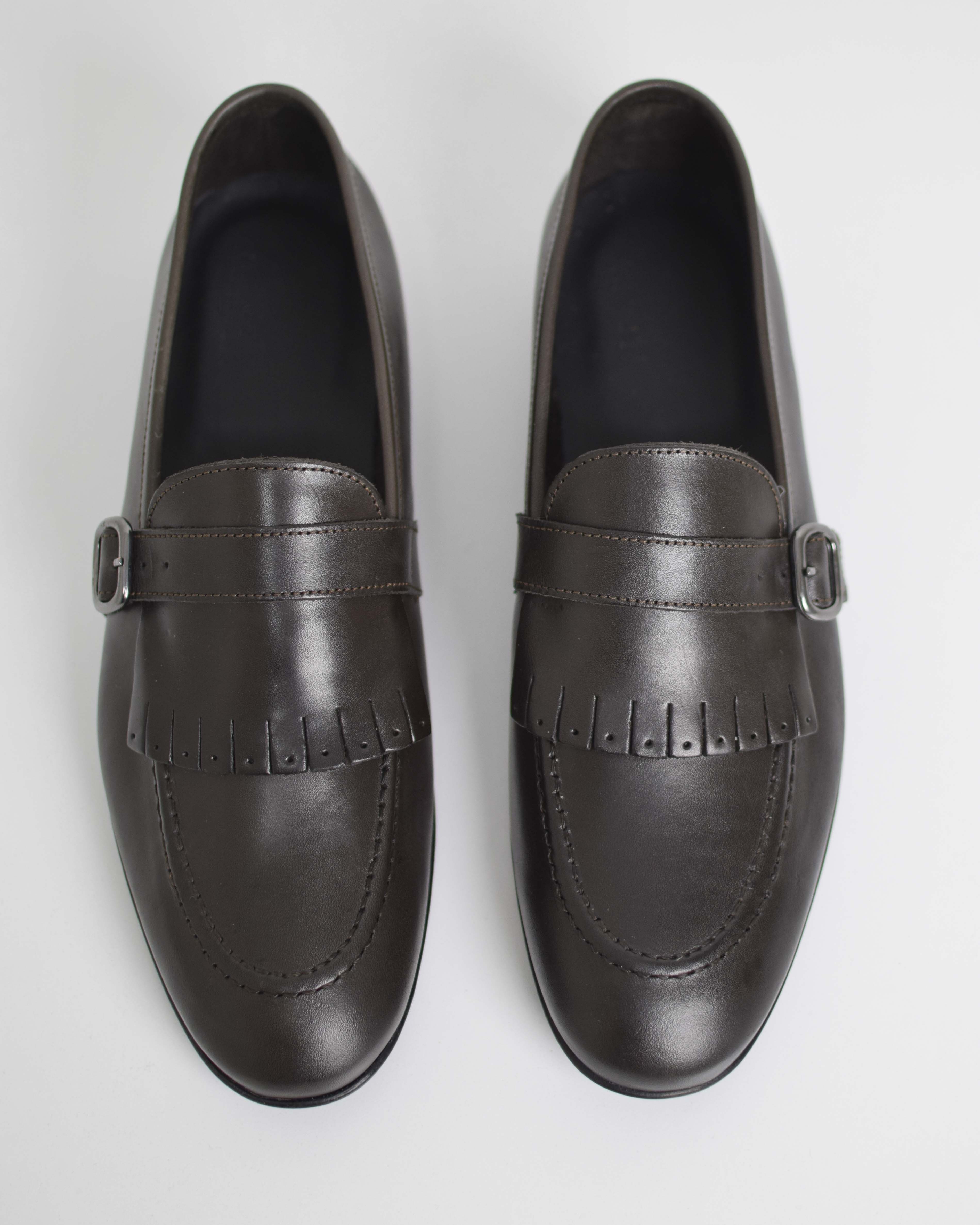 Mocassino in pelle con Fibbia