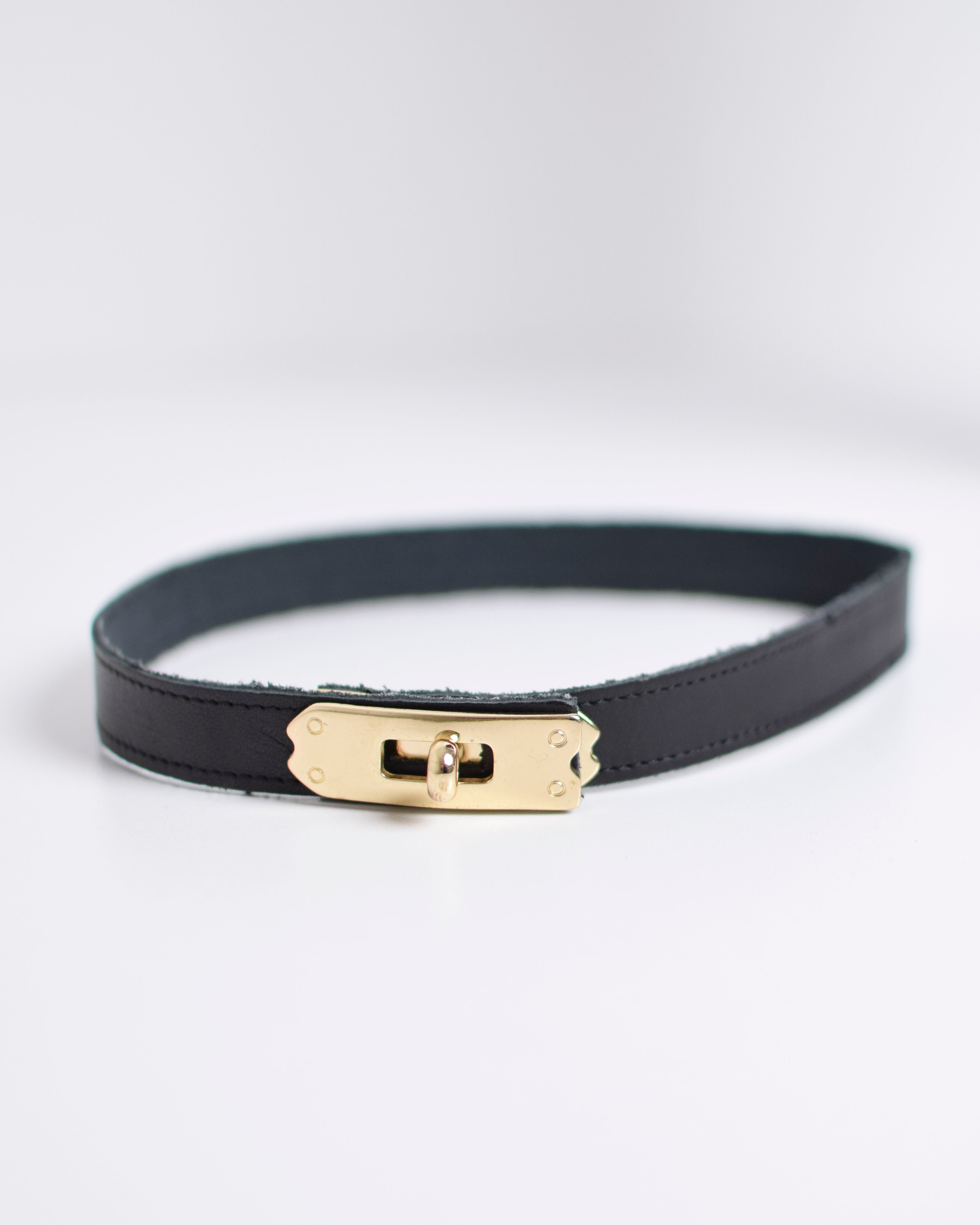 Boot with leather strap