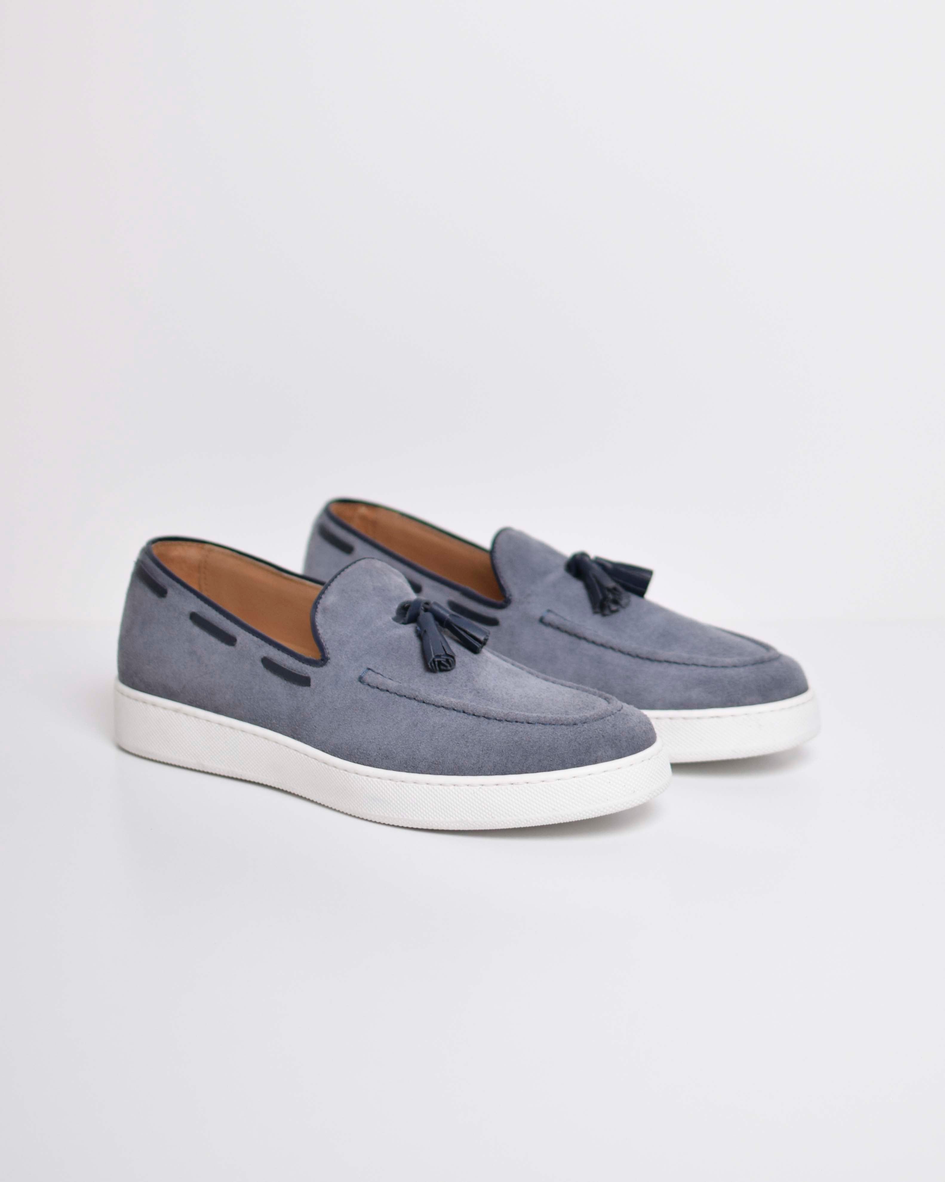 Suede tassel loafer
