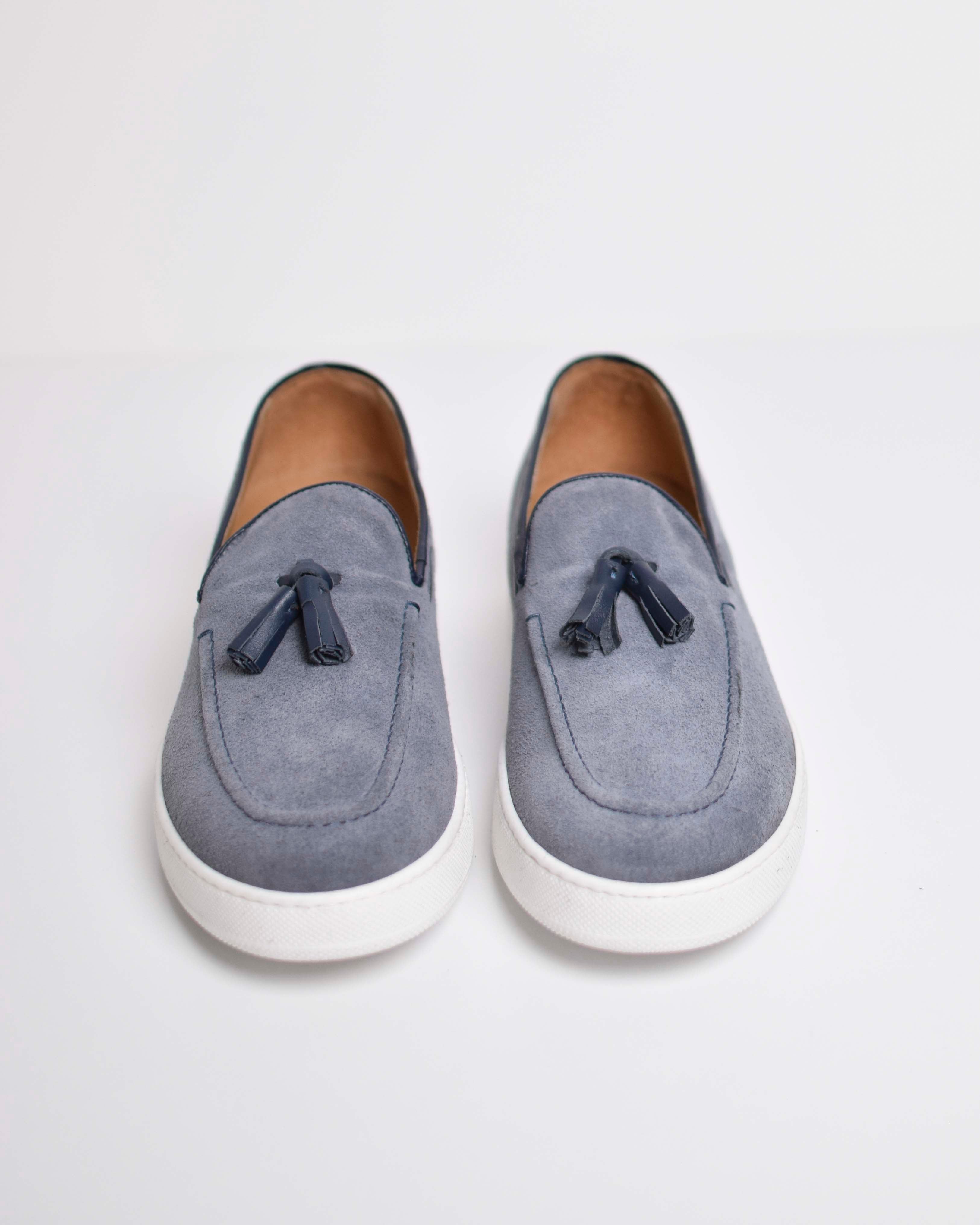 Suede tassel loafer