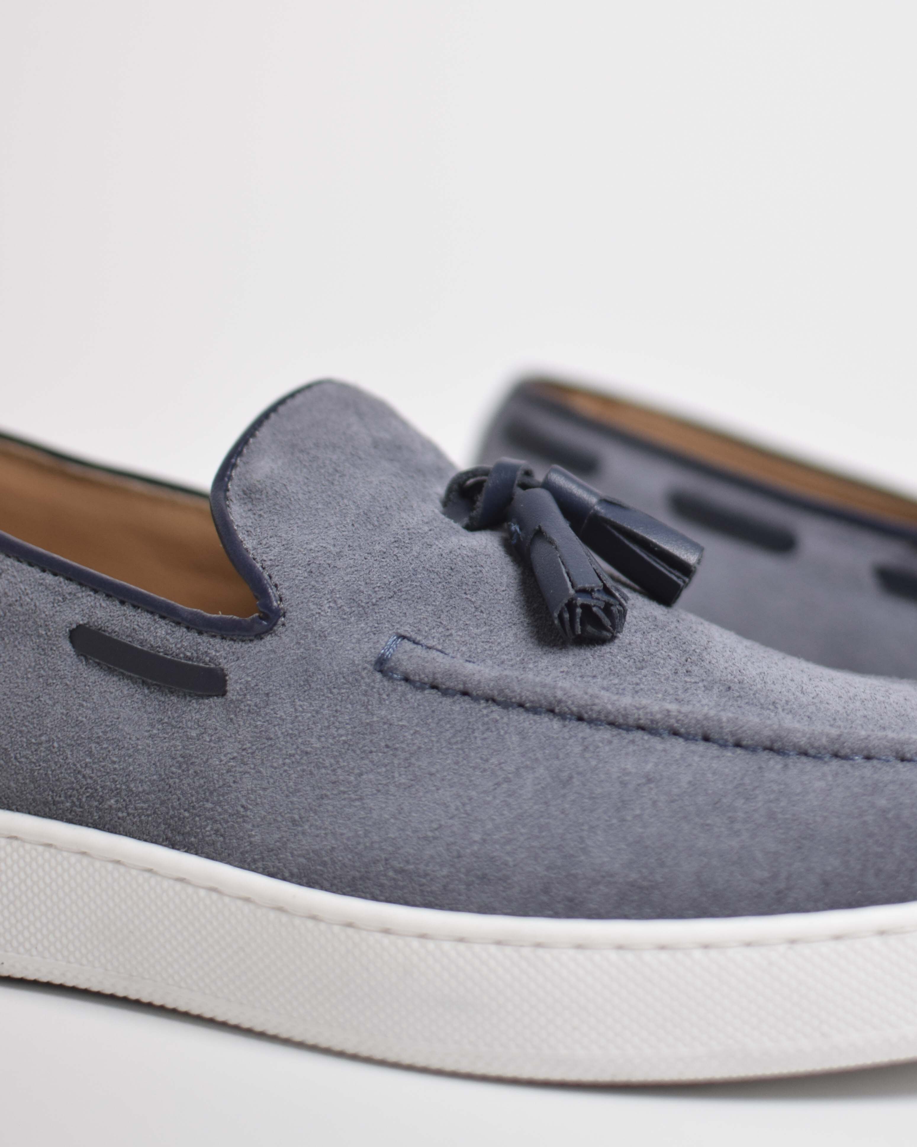 Suede tassel loafer
