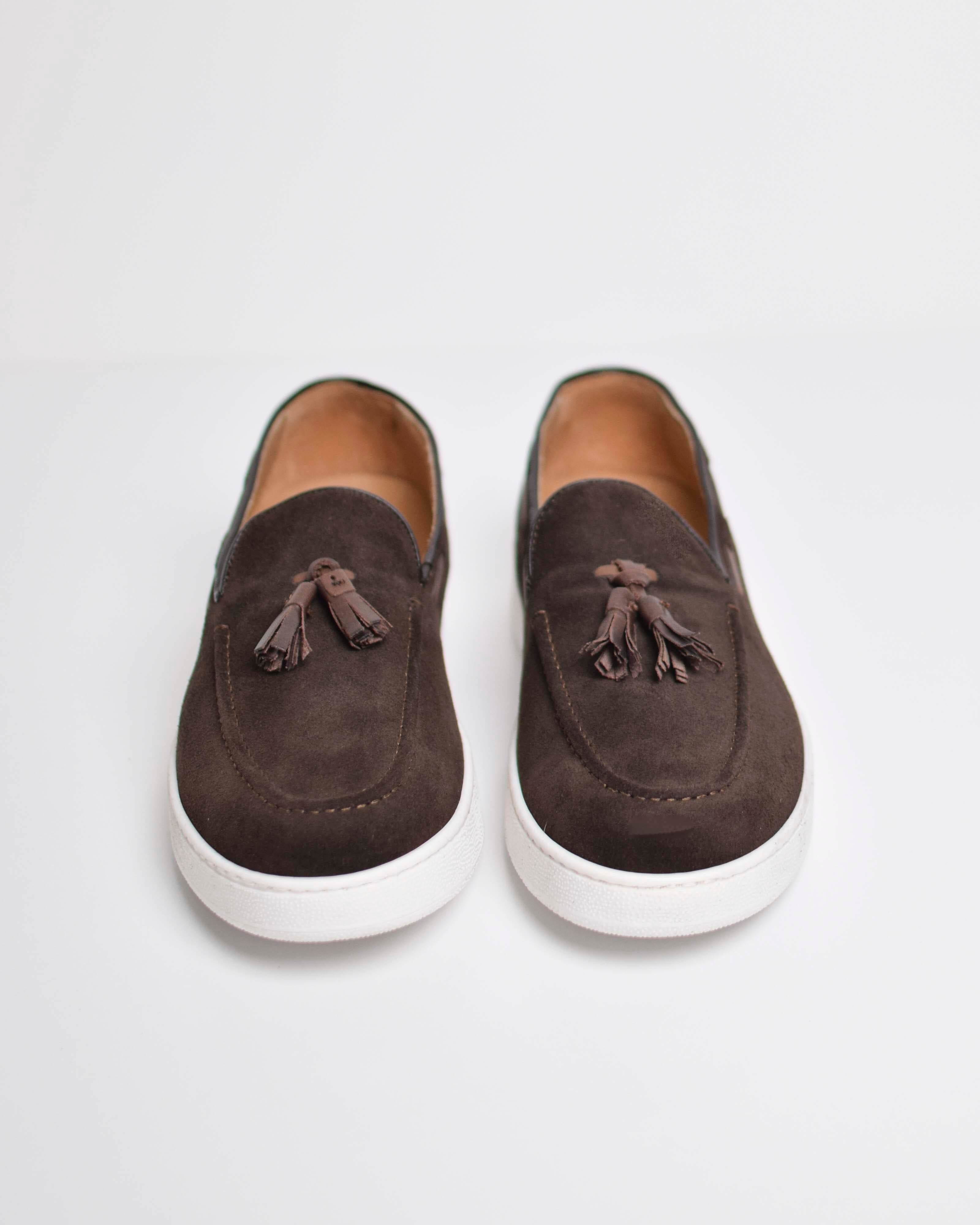 Suede tassel loafer