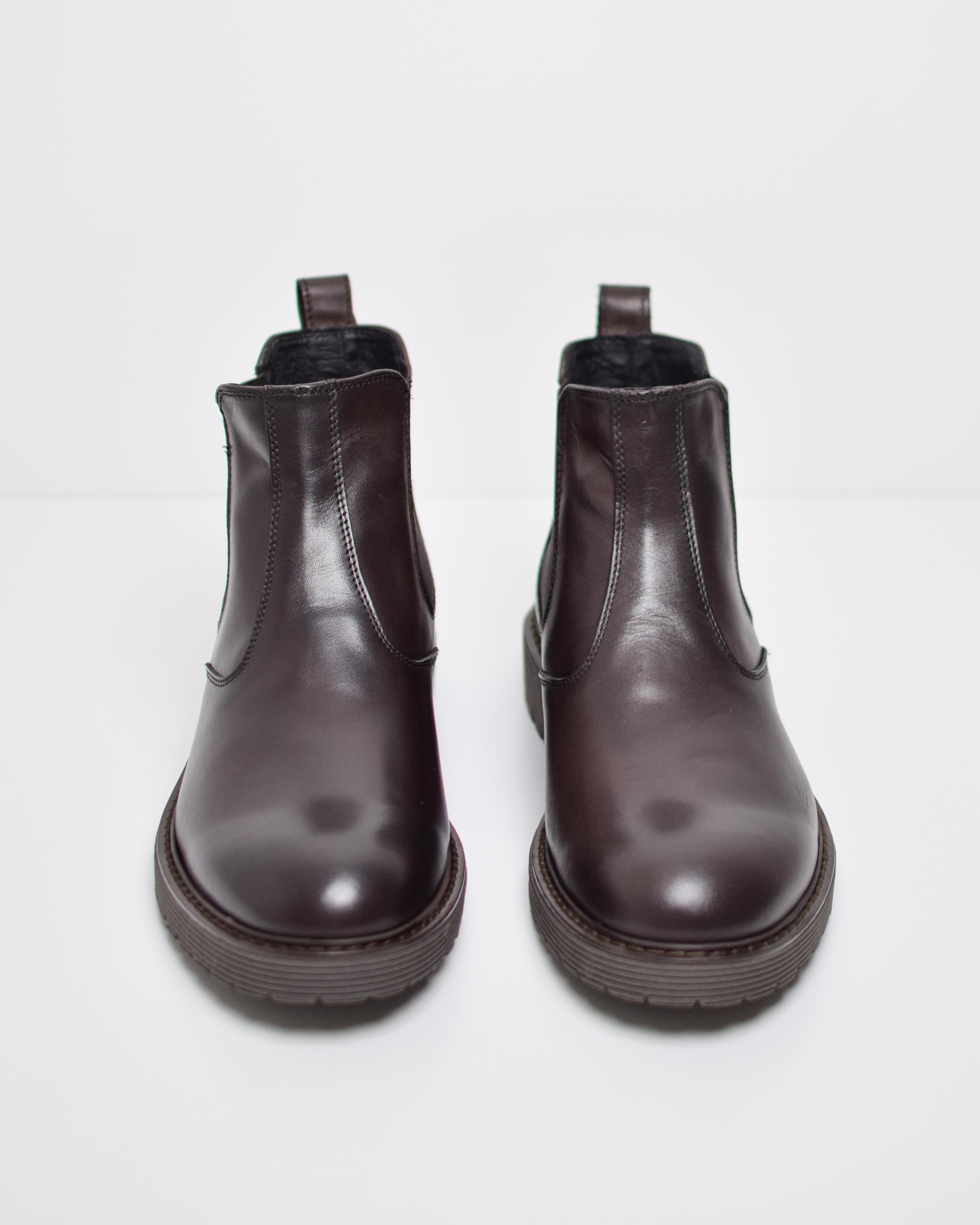 Stivaletti Chelsea In Pelle Suola Track