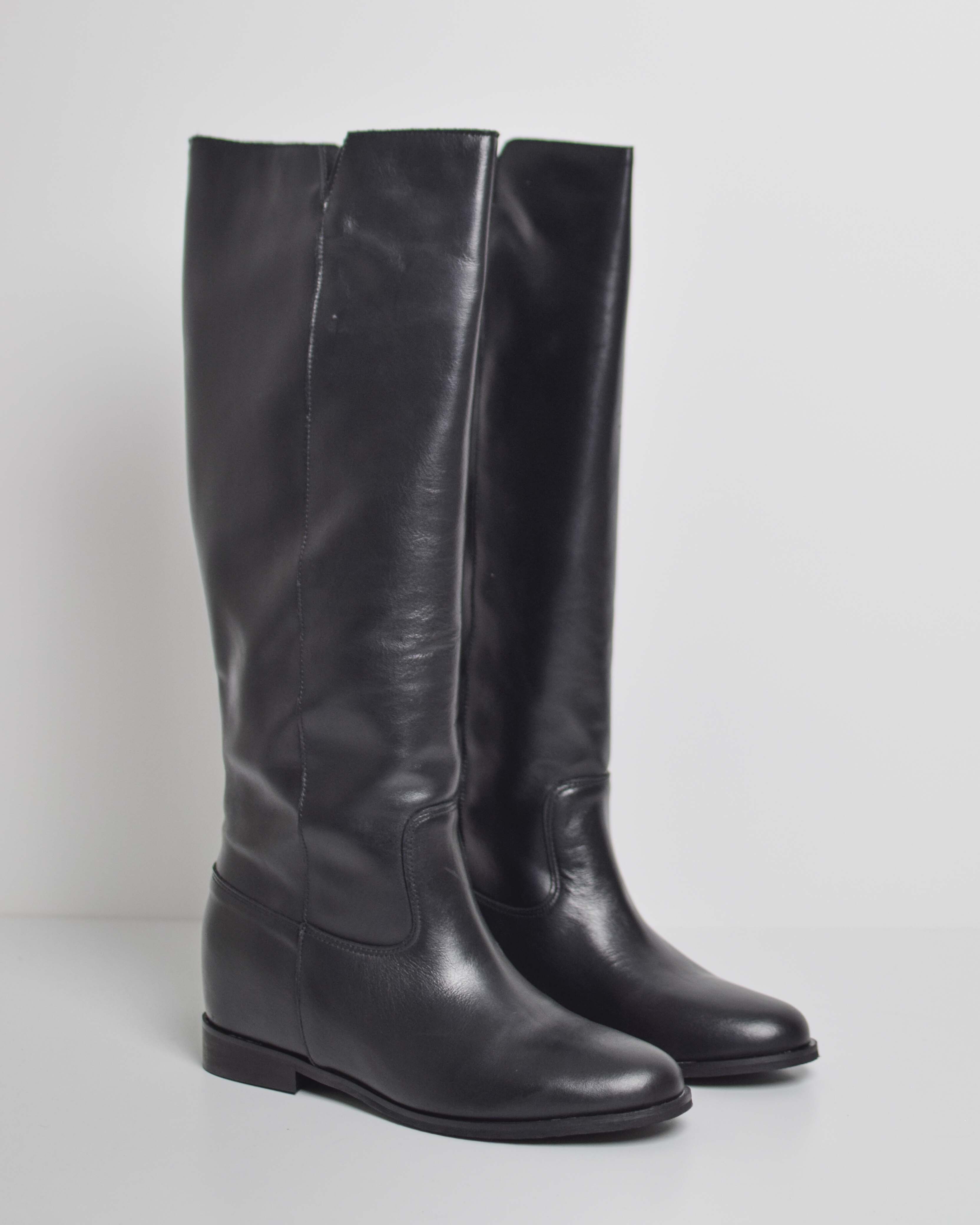 Stivale cavallerizza in pelle