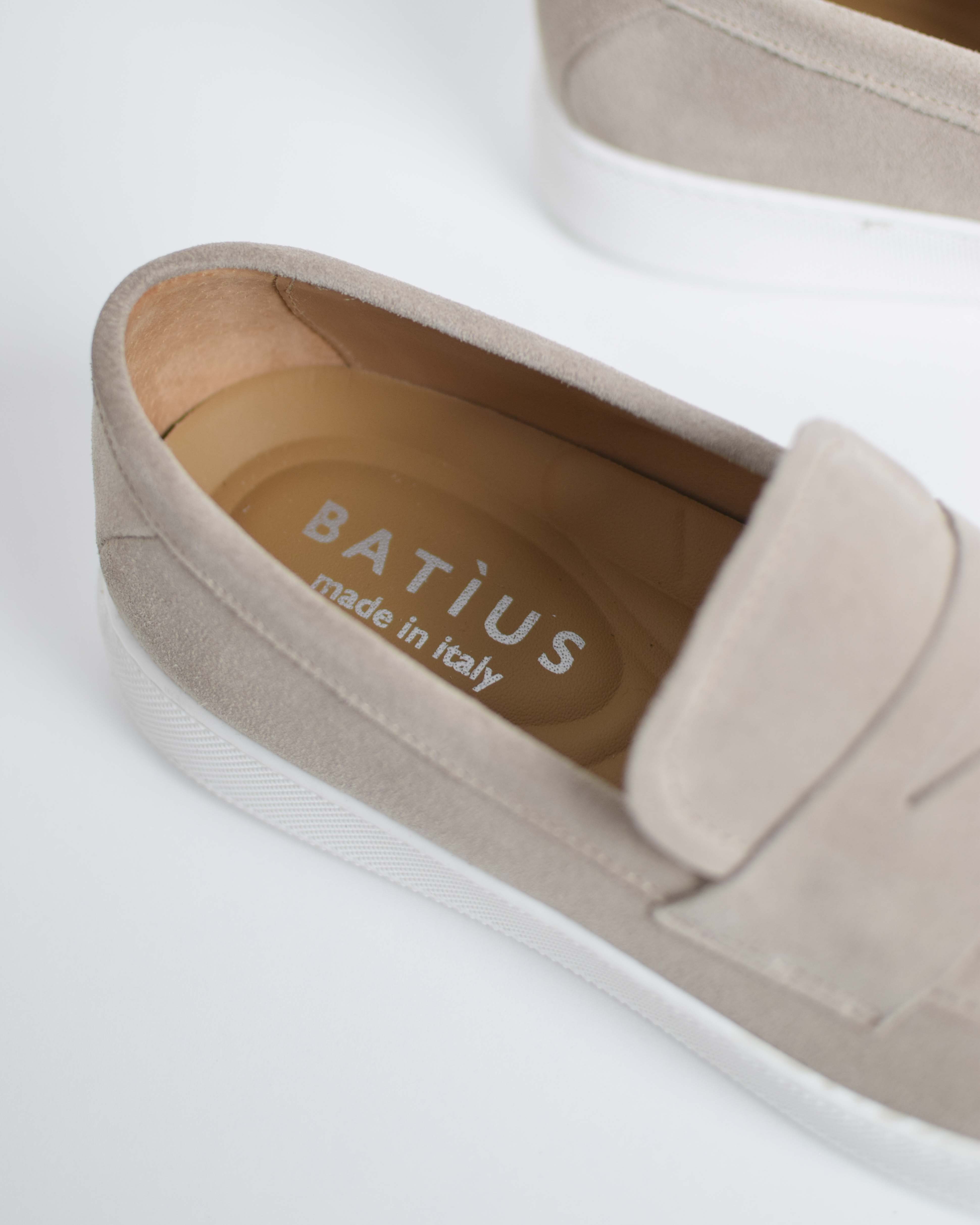 Mocassino in pelle scamosciata