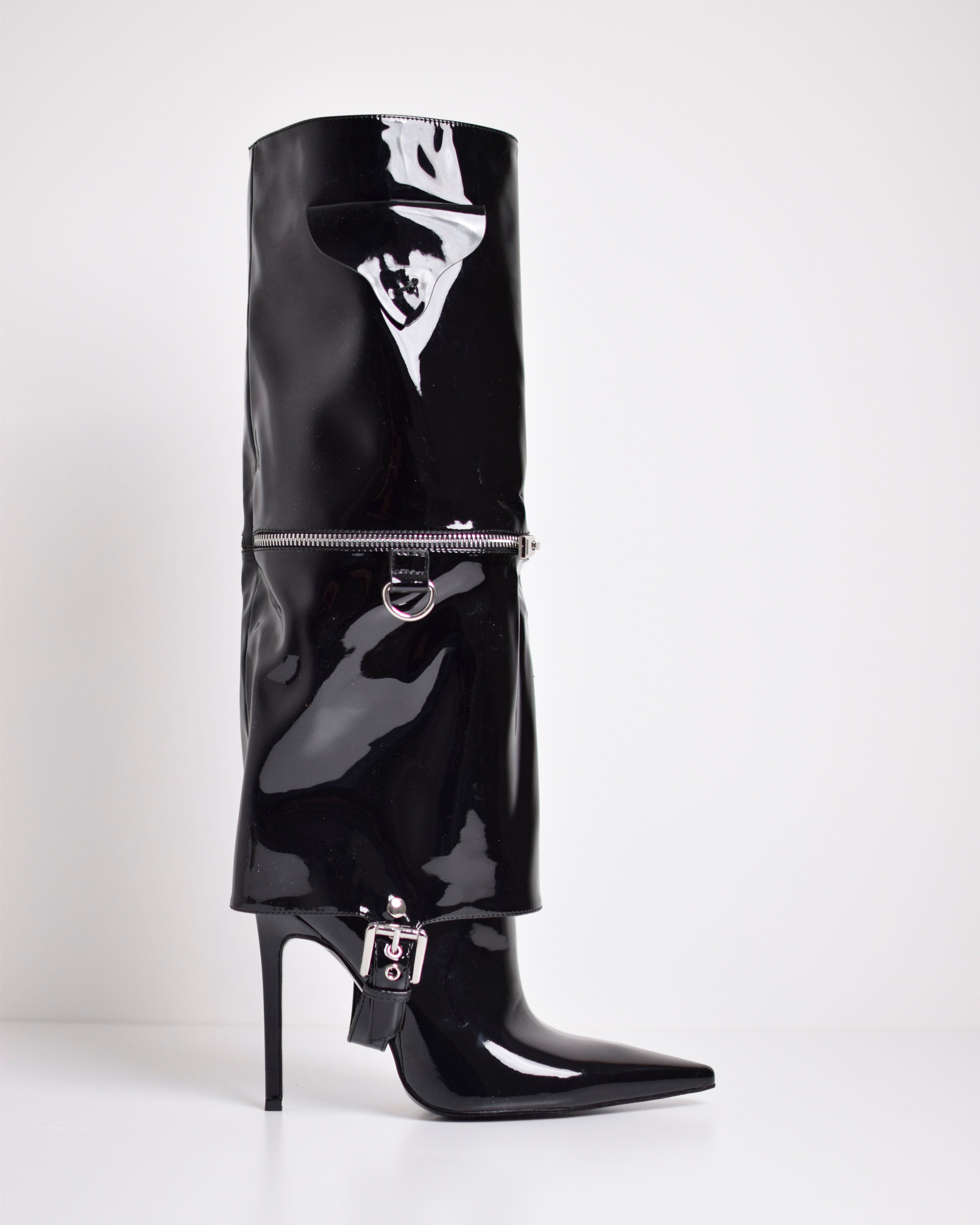 Stivali Tacco a Spillo Con Cerniera