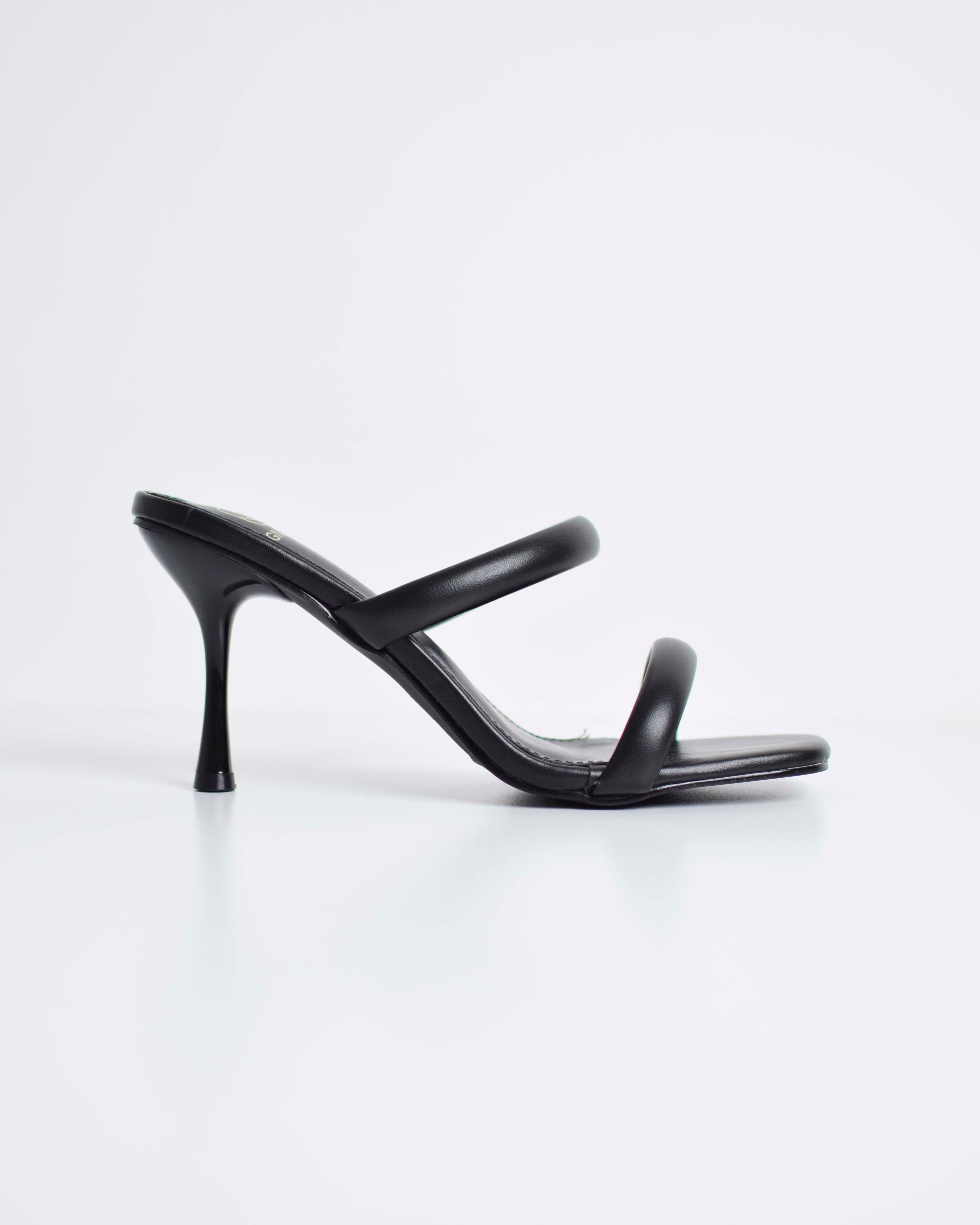 Sandalo Tacco Con Fasce