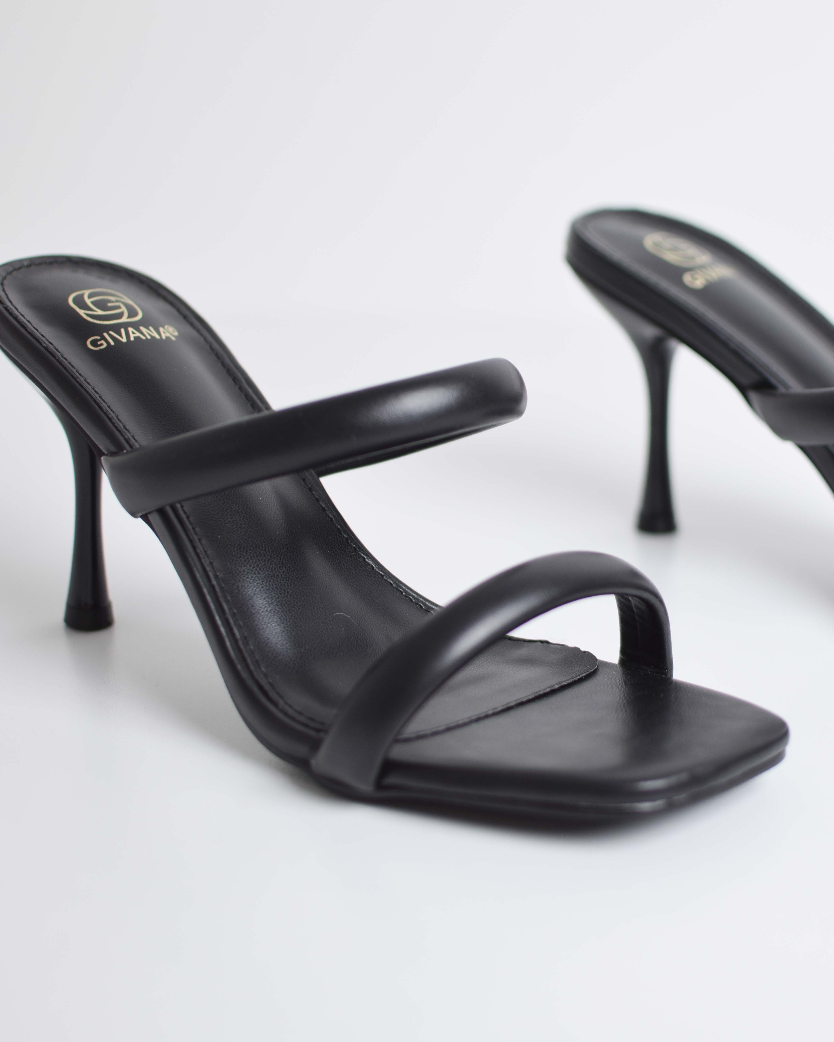 Sandalo Tacco Con Fasce