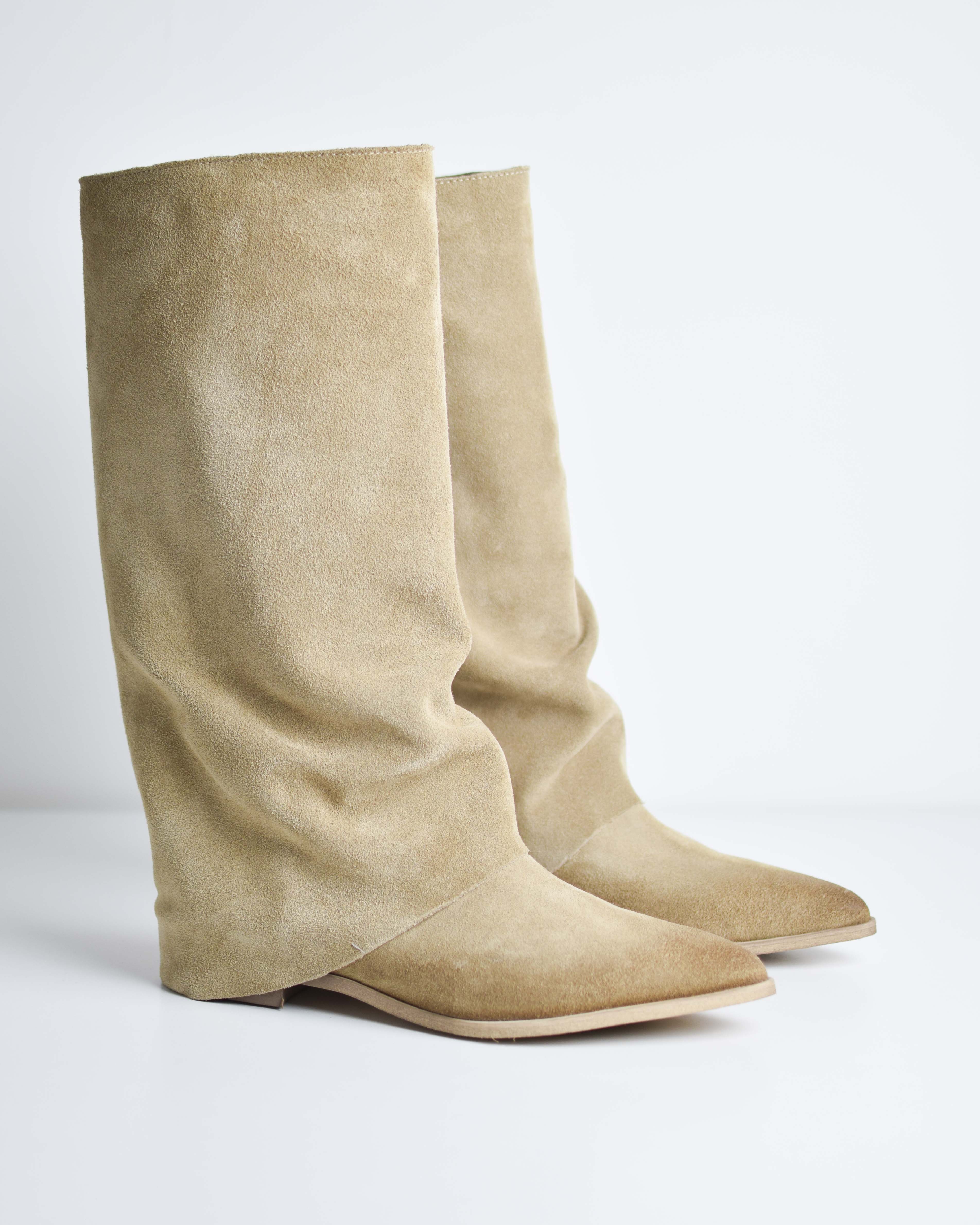 Texano Alto Con Risvolto