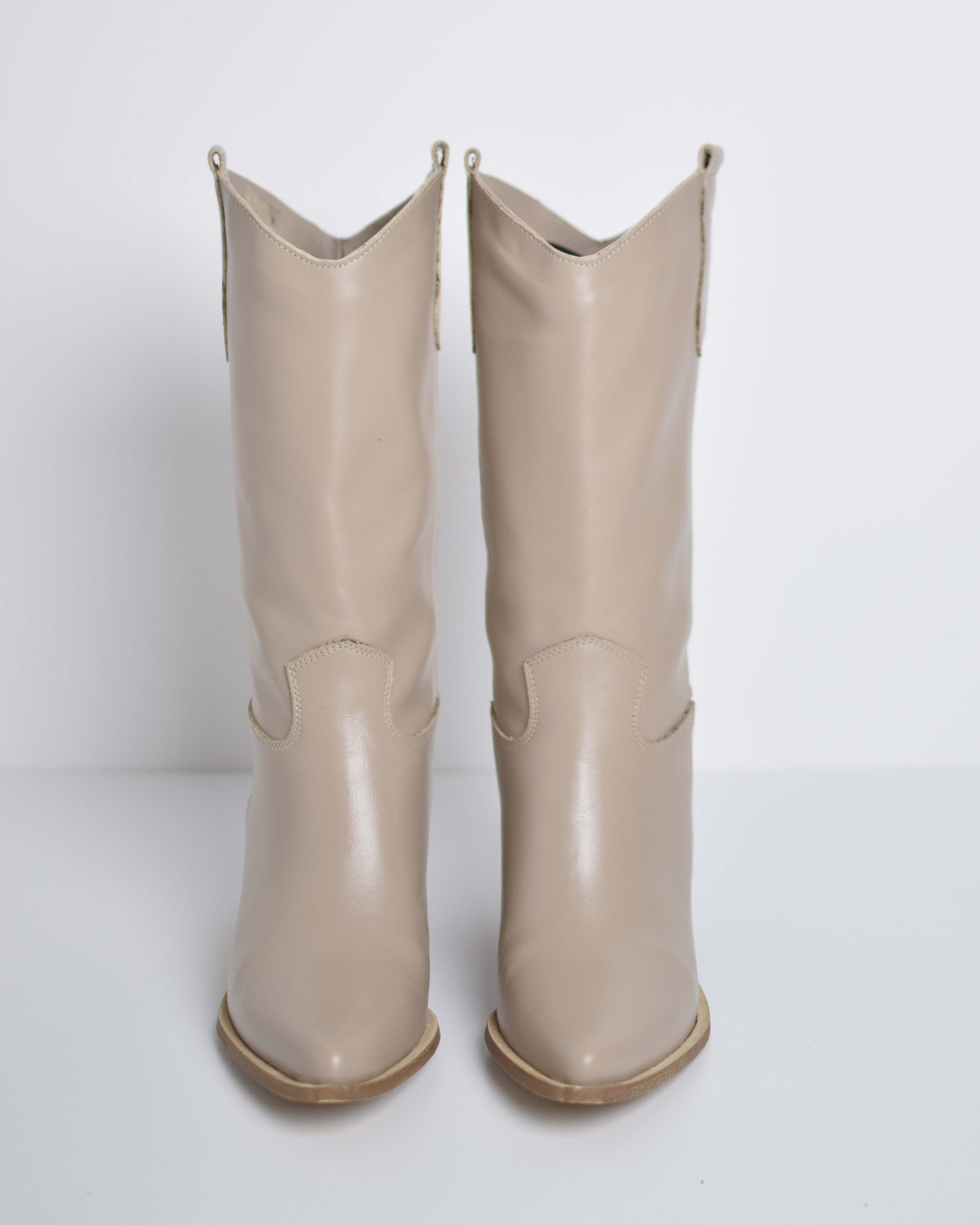 Texano liscio in pelle