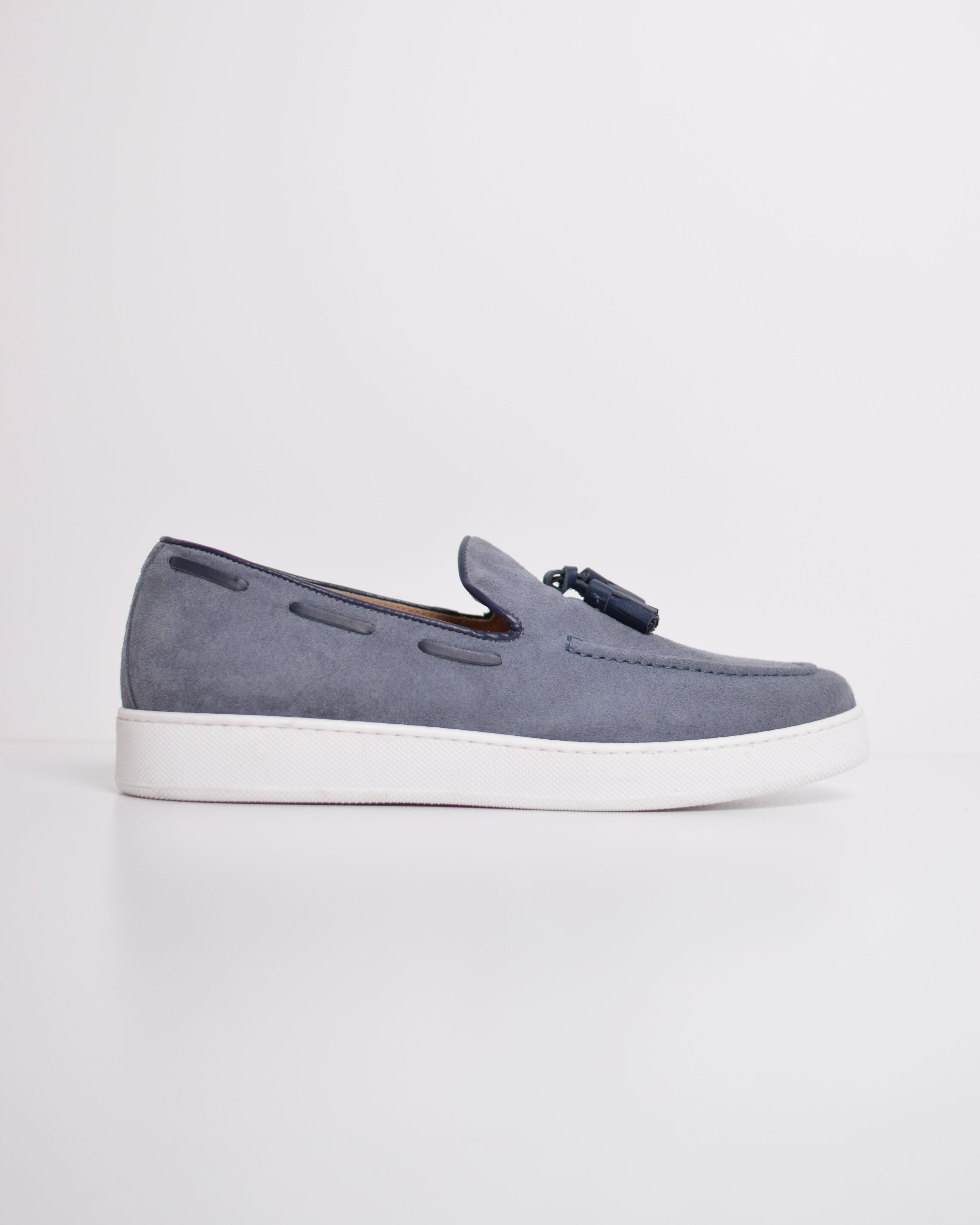 Suede tassel loafer