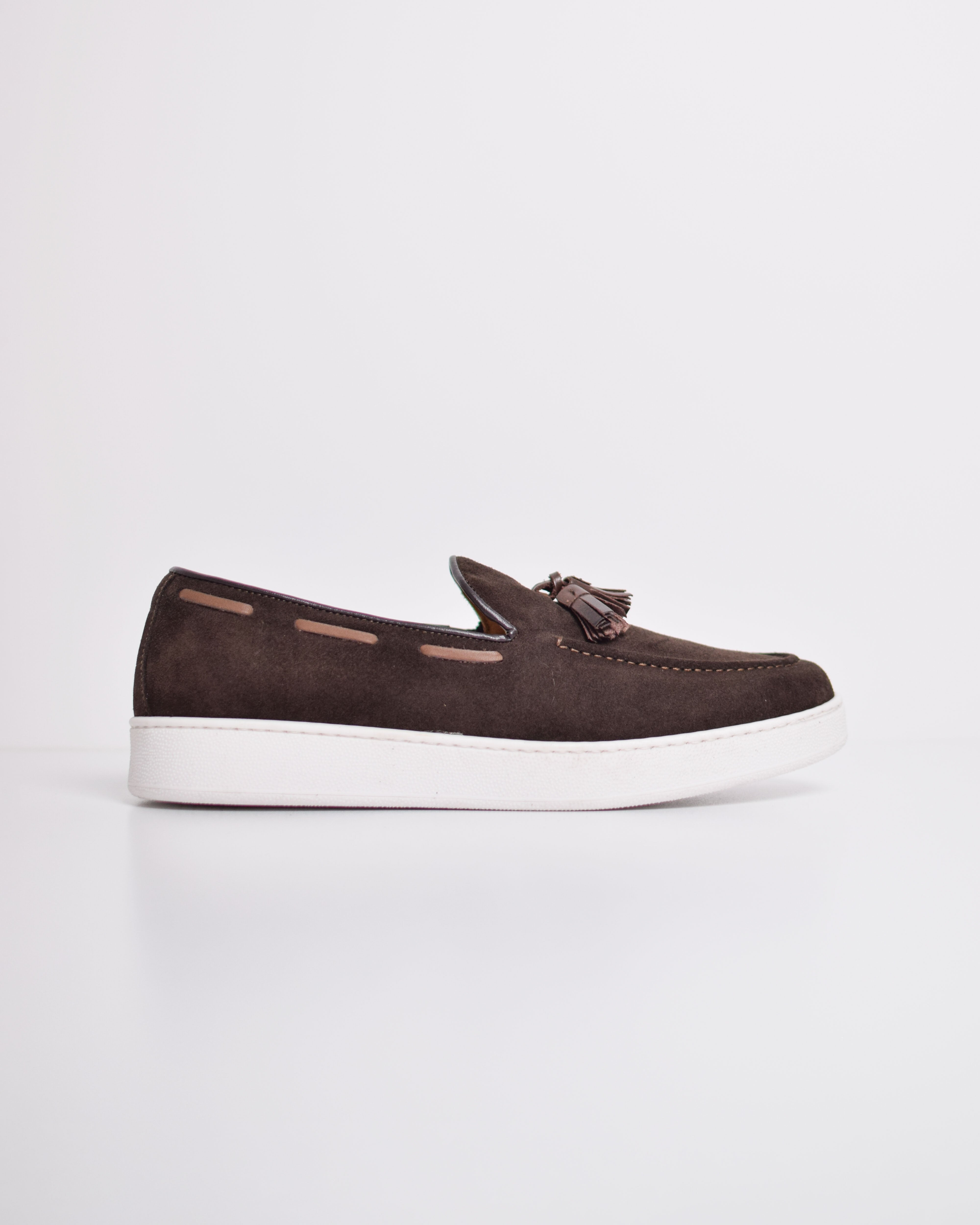 Suede tassel loafer