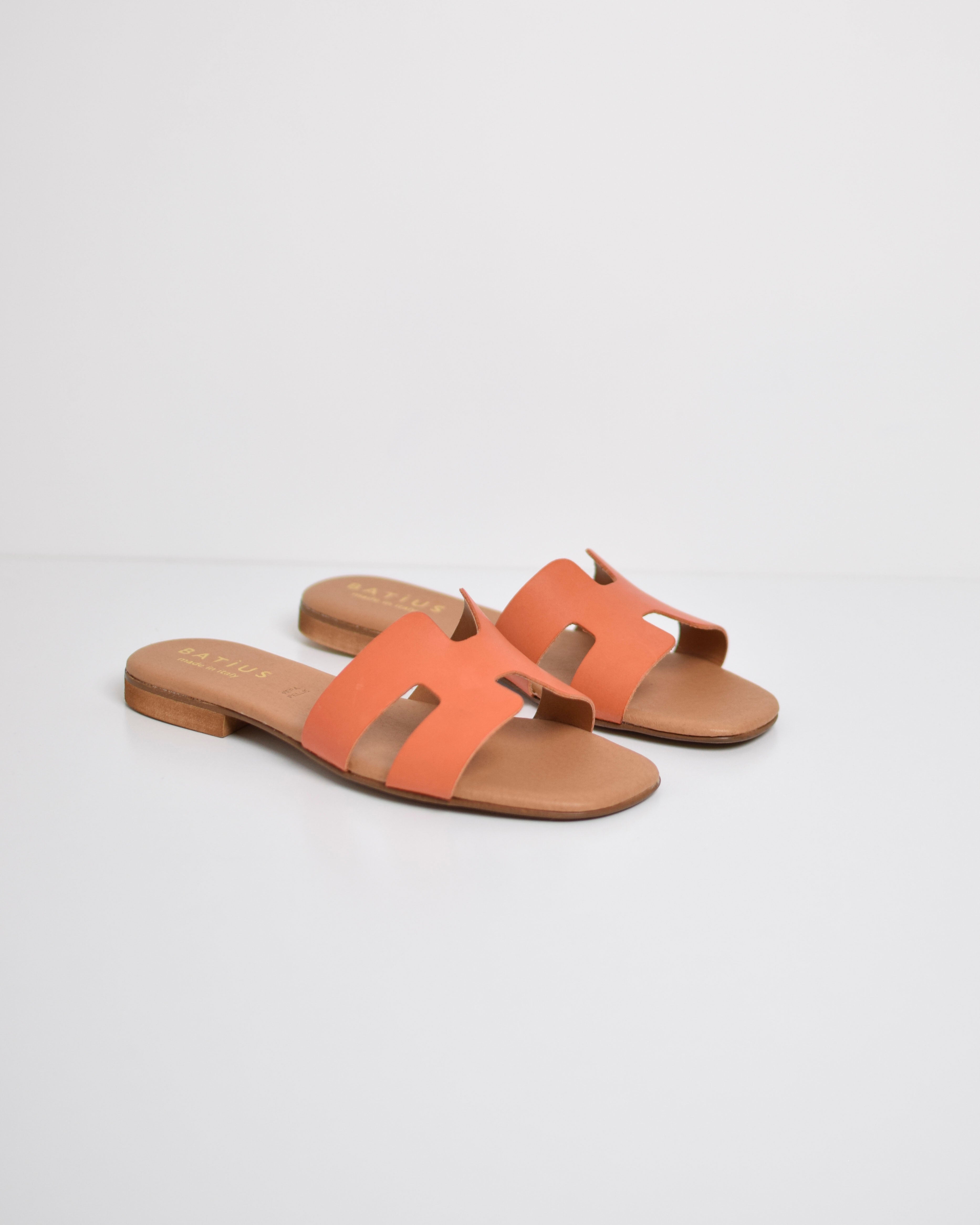 Ciabatta H in pelle