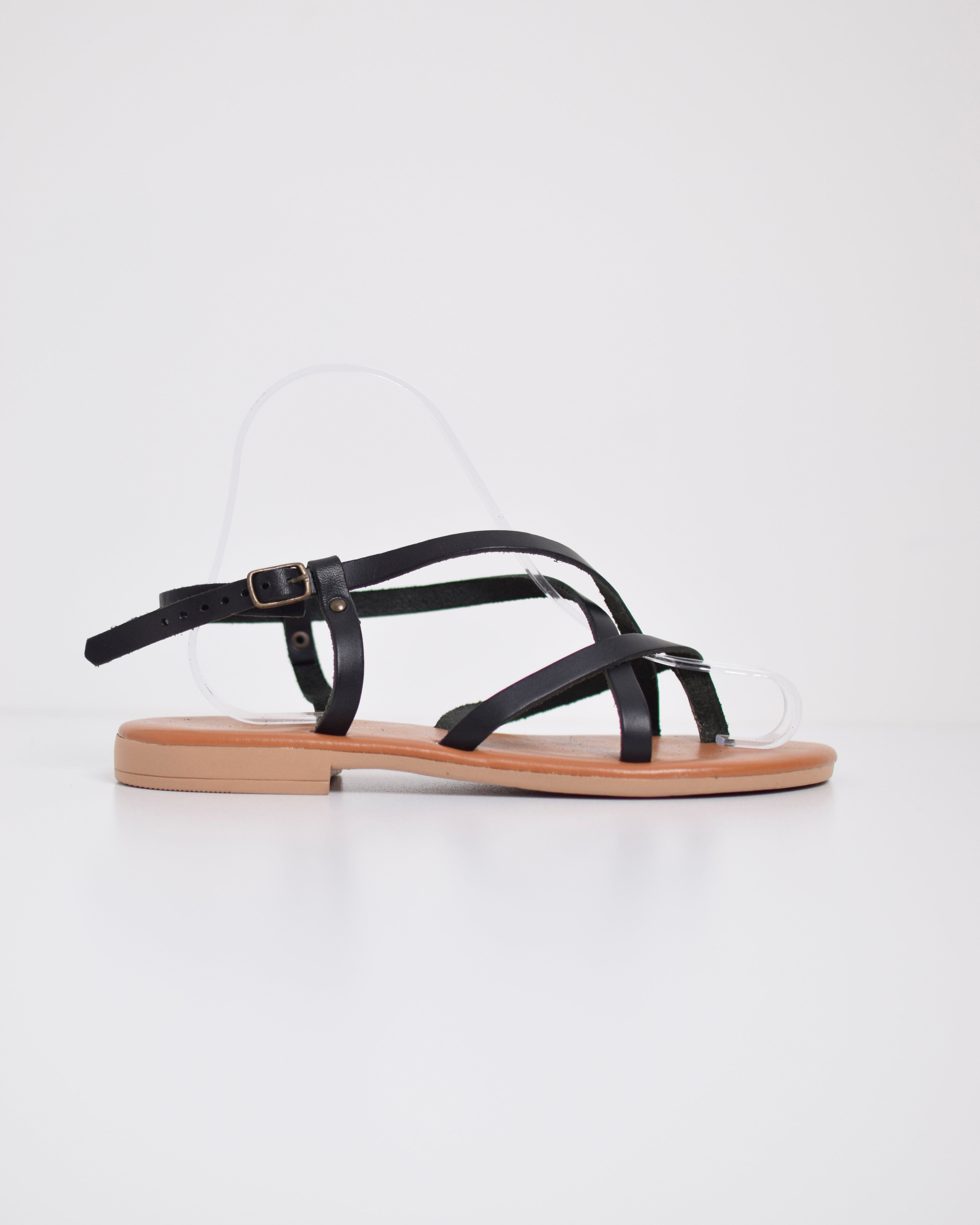 Leather strap sandal