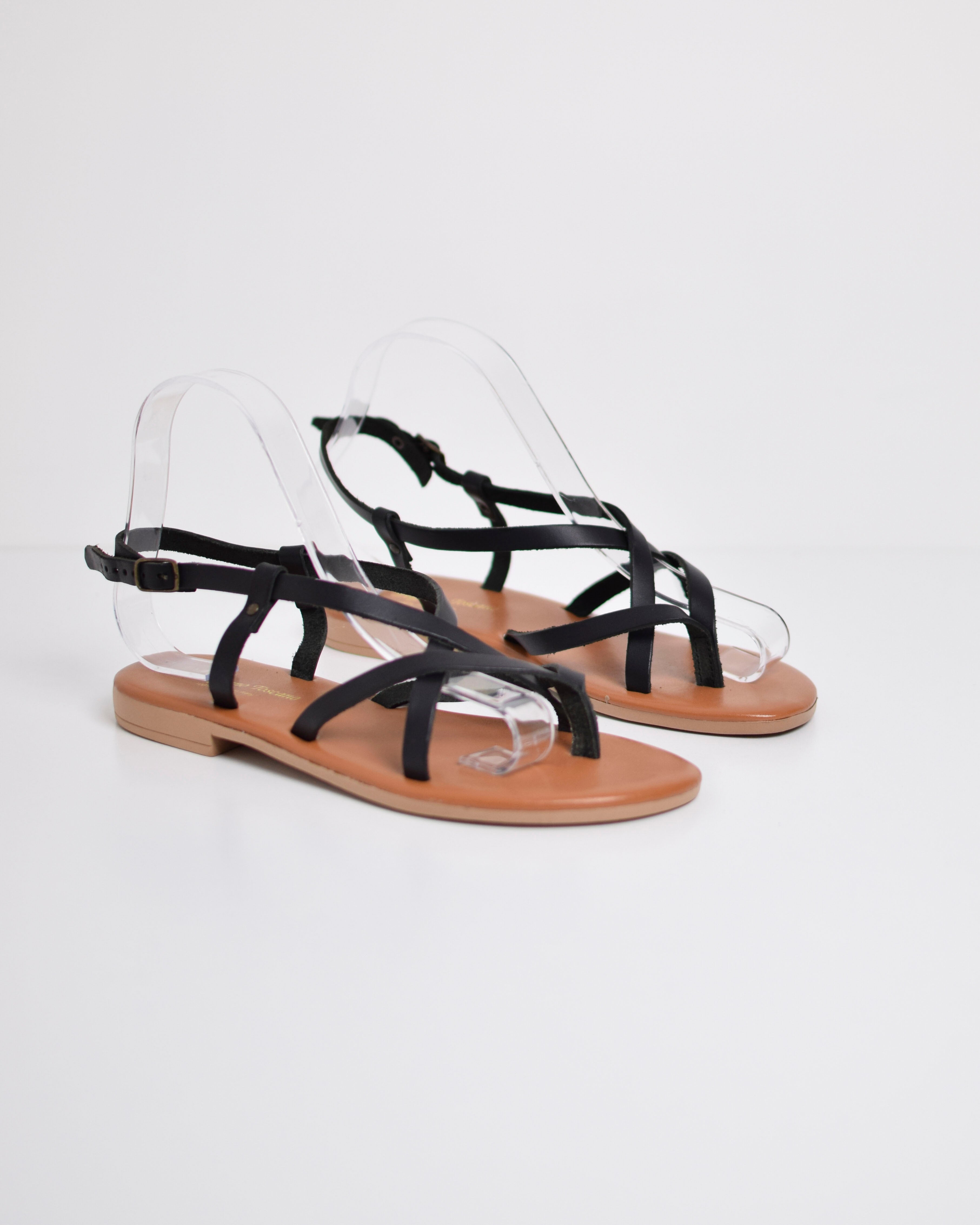 Leather strap sandal