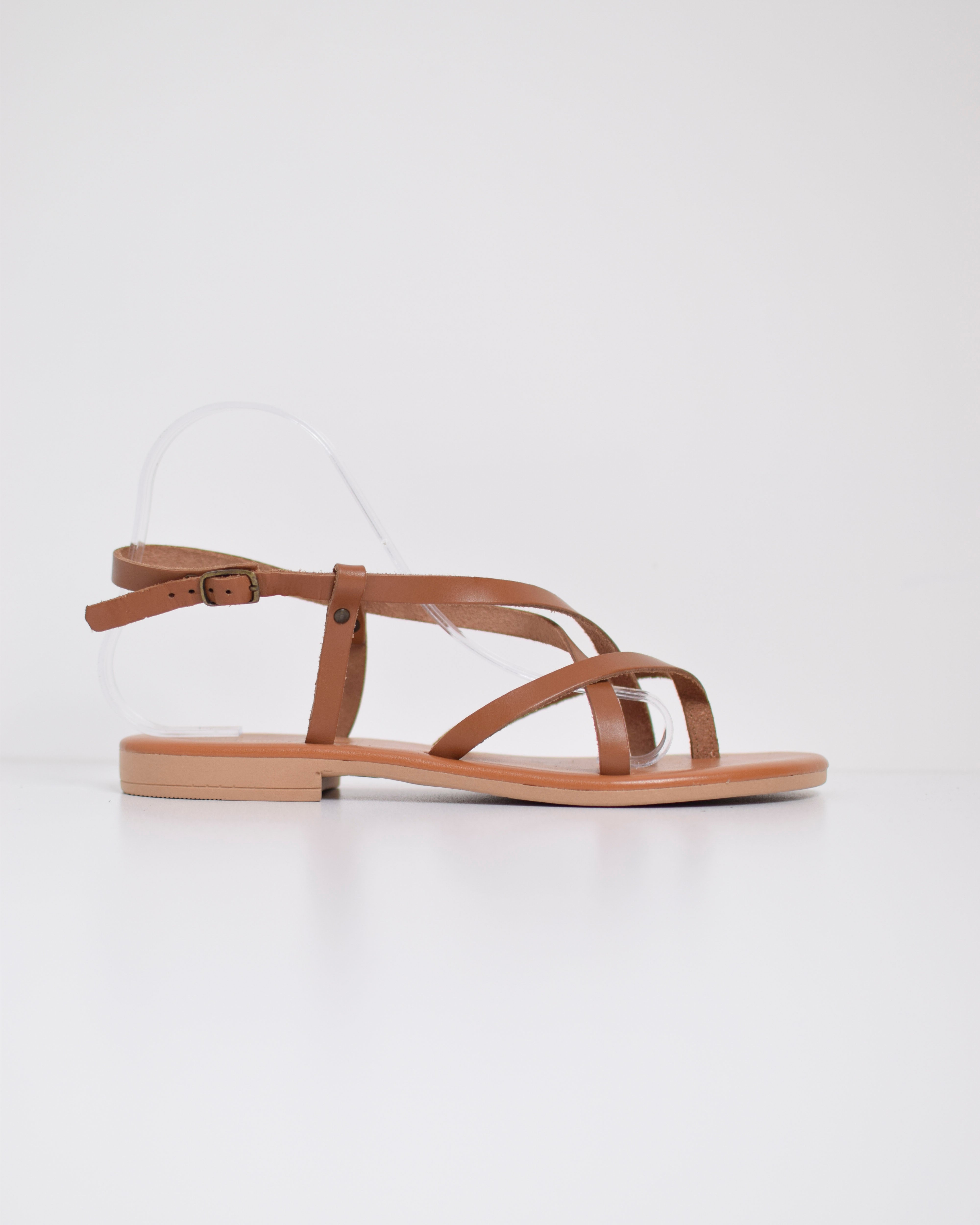 Leather strap sandal
