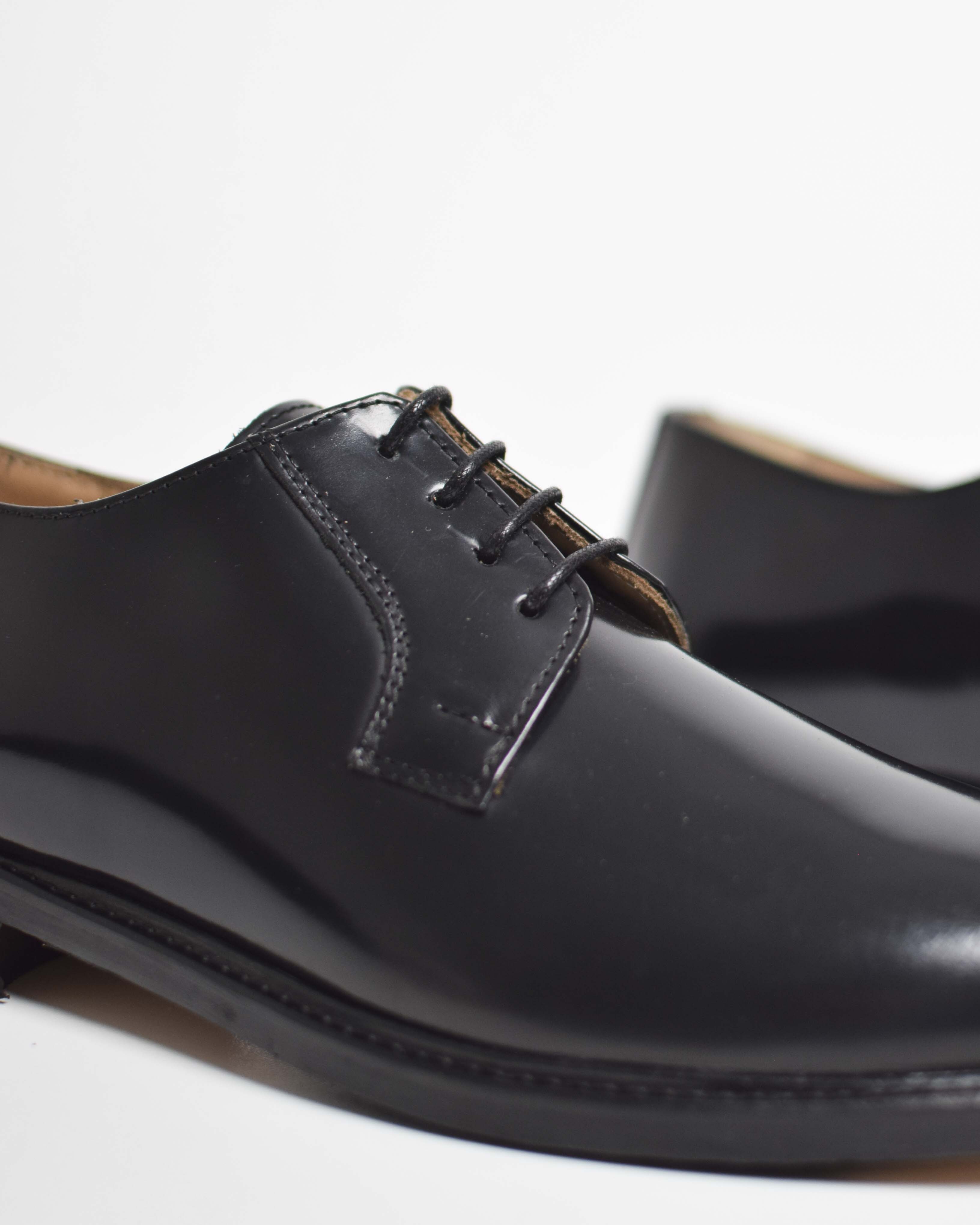 Leather derby lace-ups