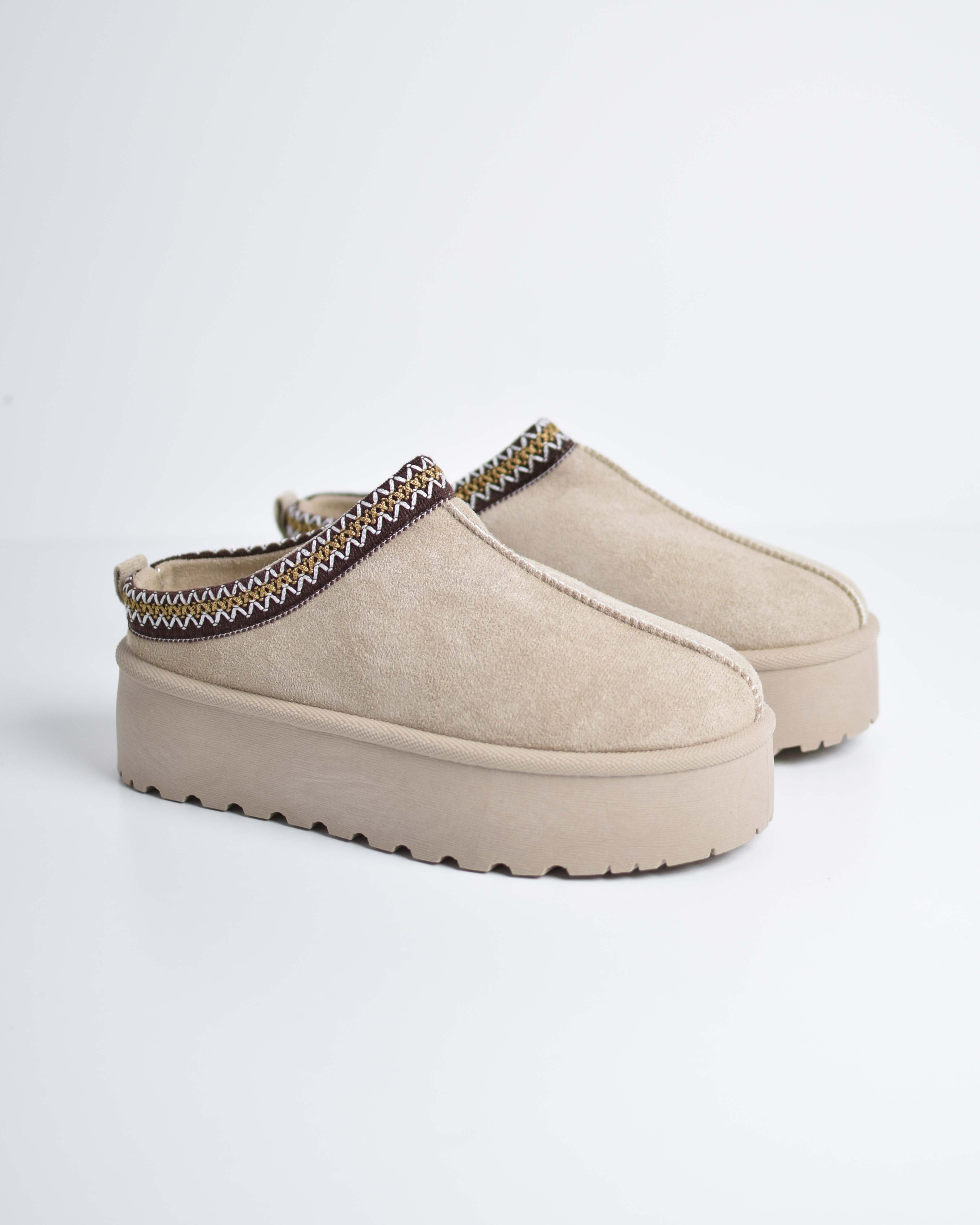 Sabot Platform Con Pelliccia