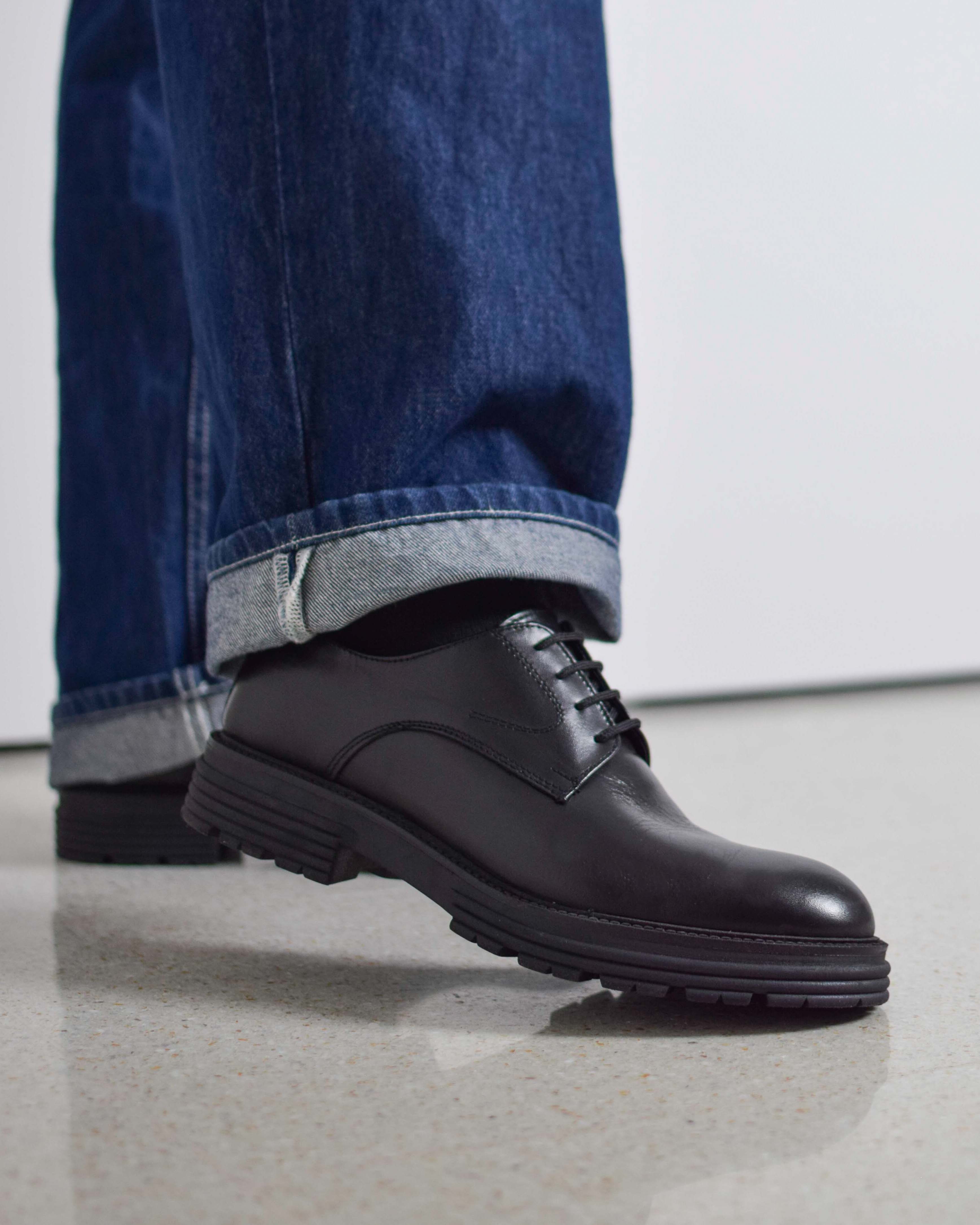 Derby Lace Ups Track Sole