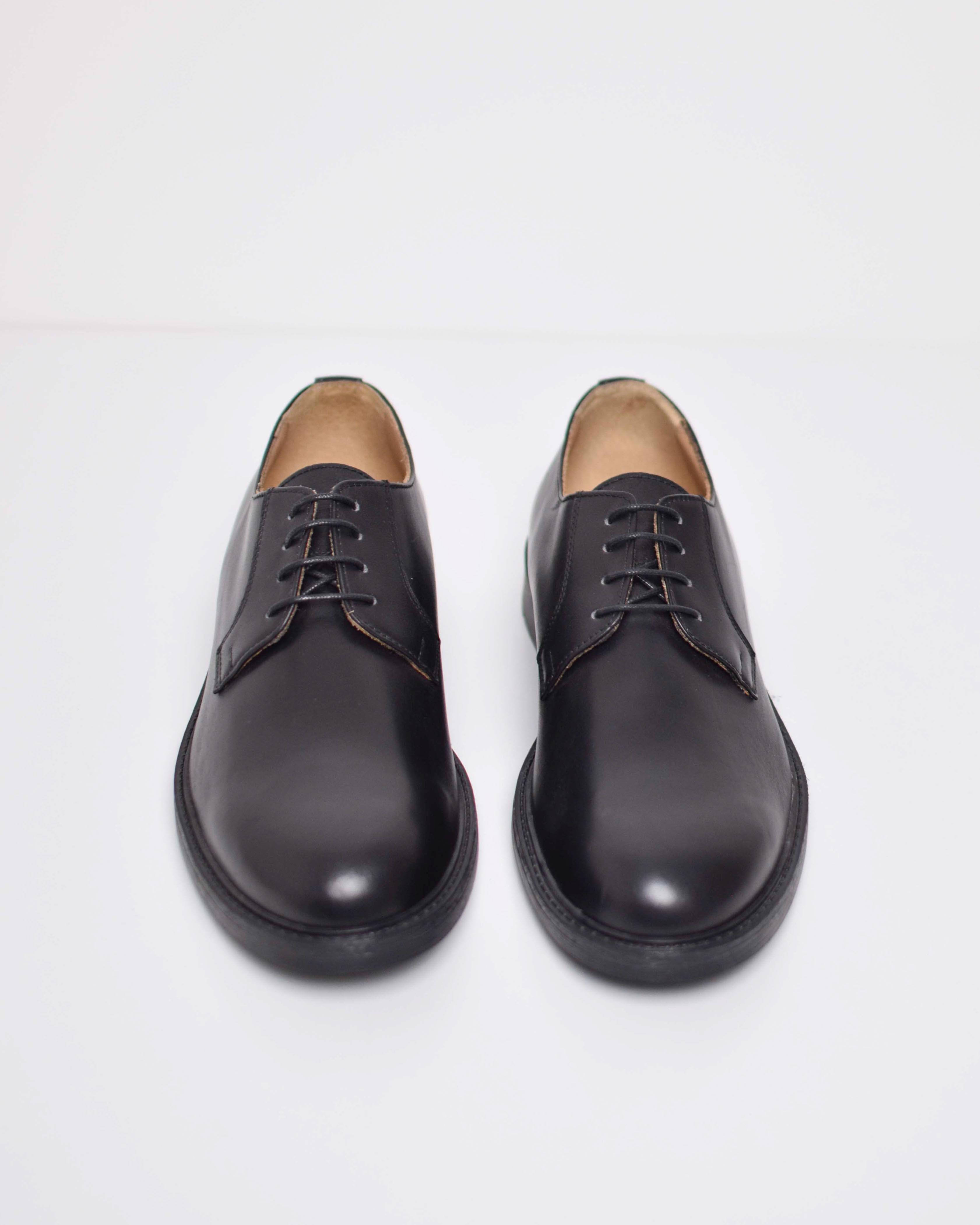 Leather derby lace-ups