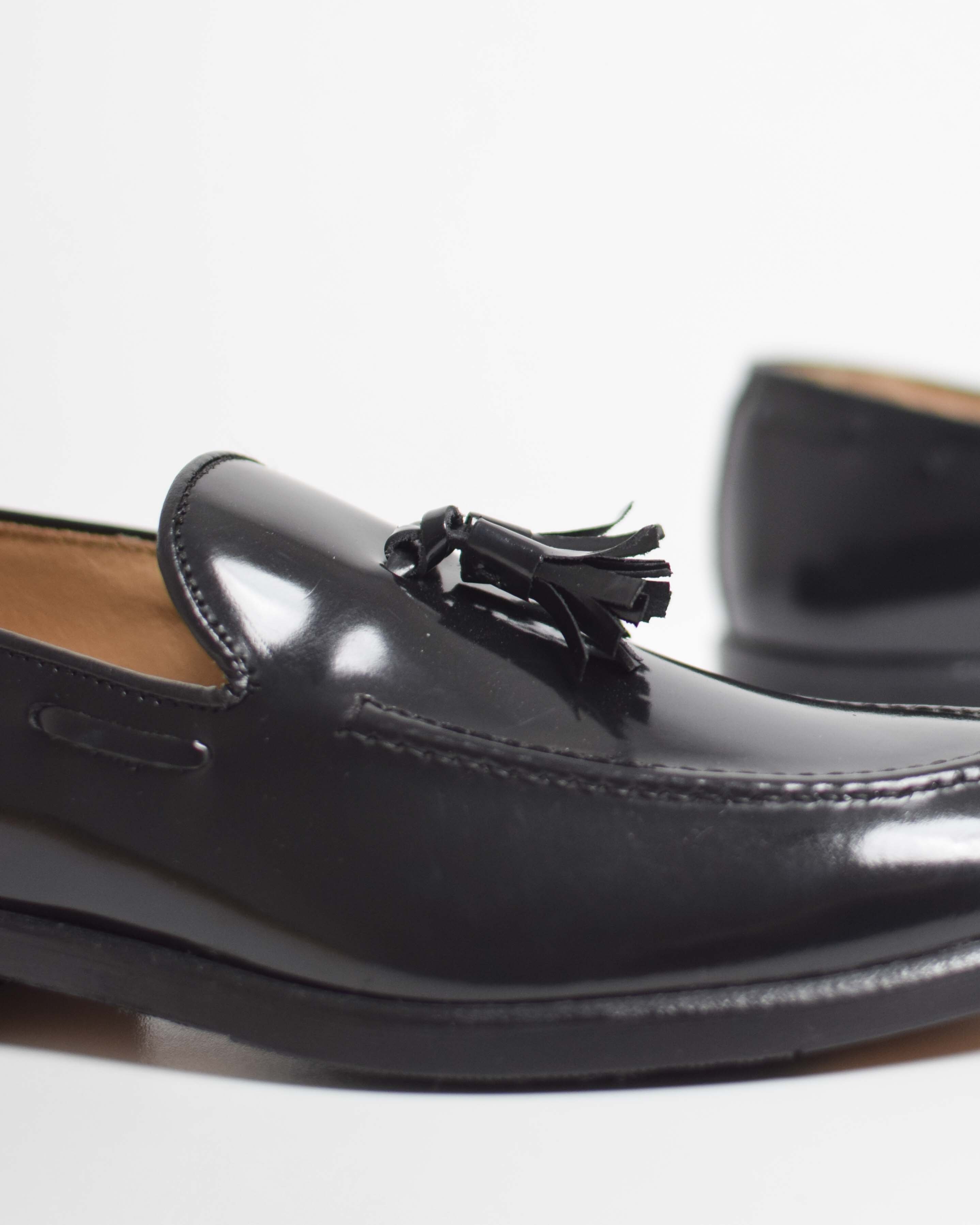 Leather tassel loafer