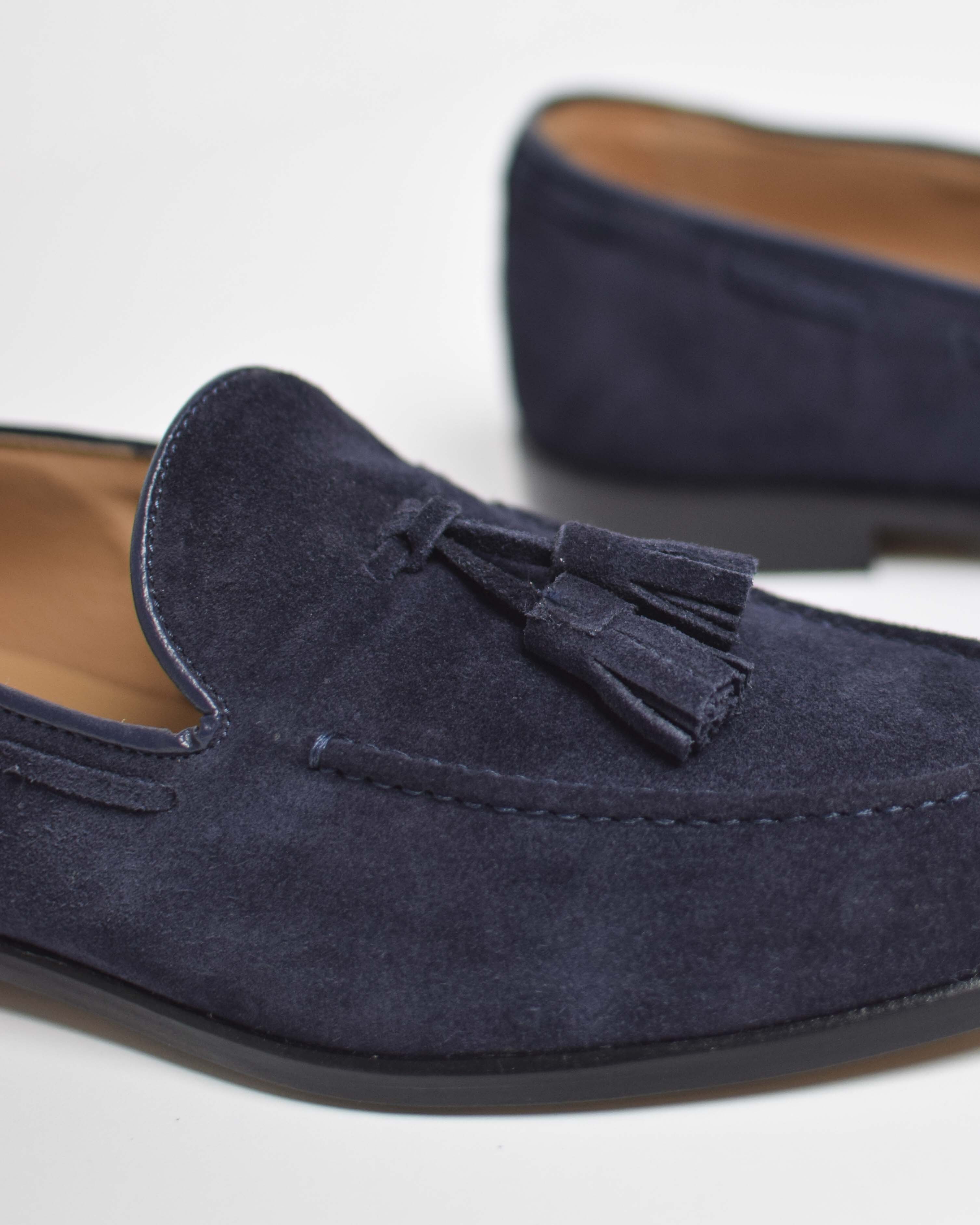 Leather tassel loafer