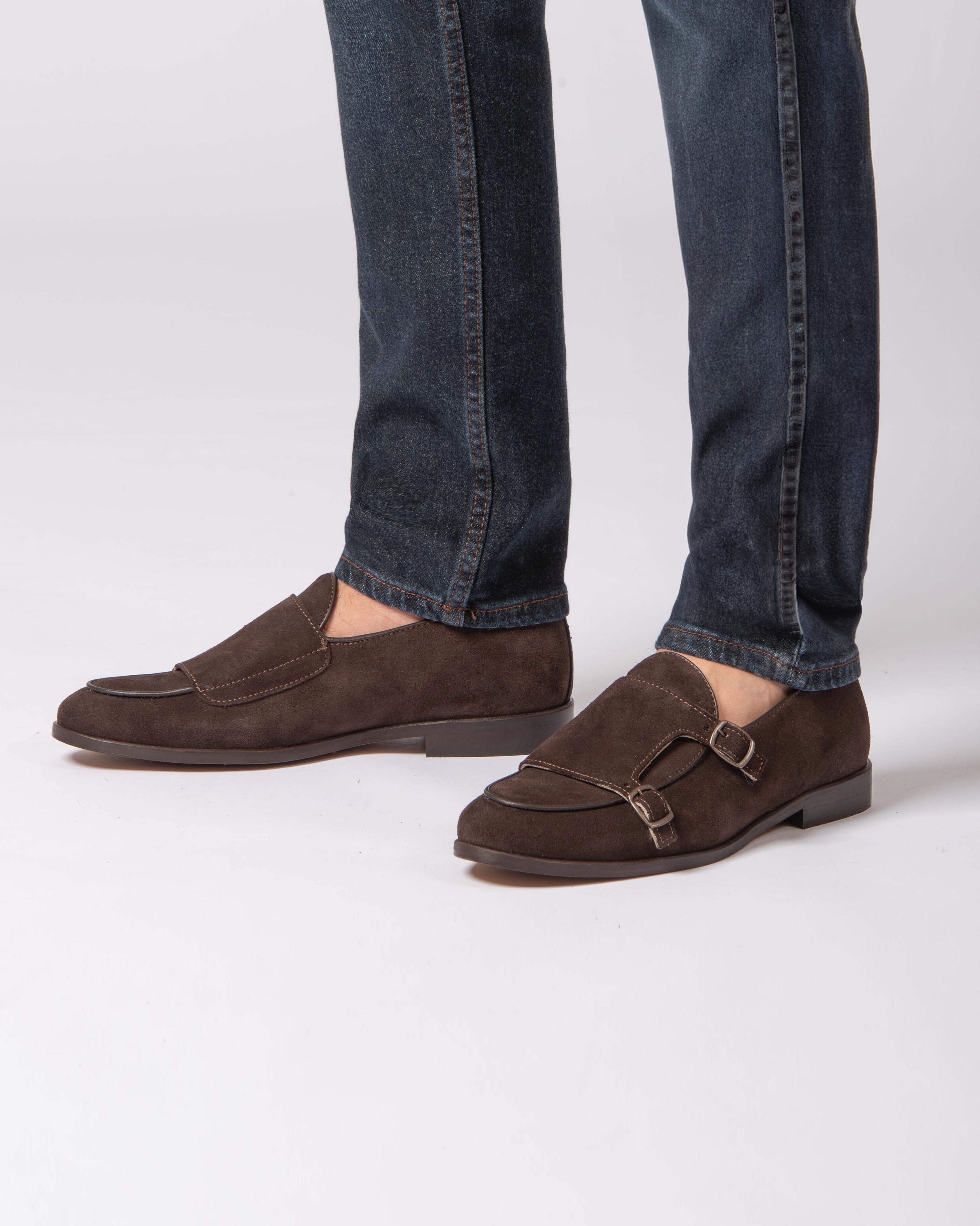 Leather Buckle Moccasins