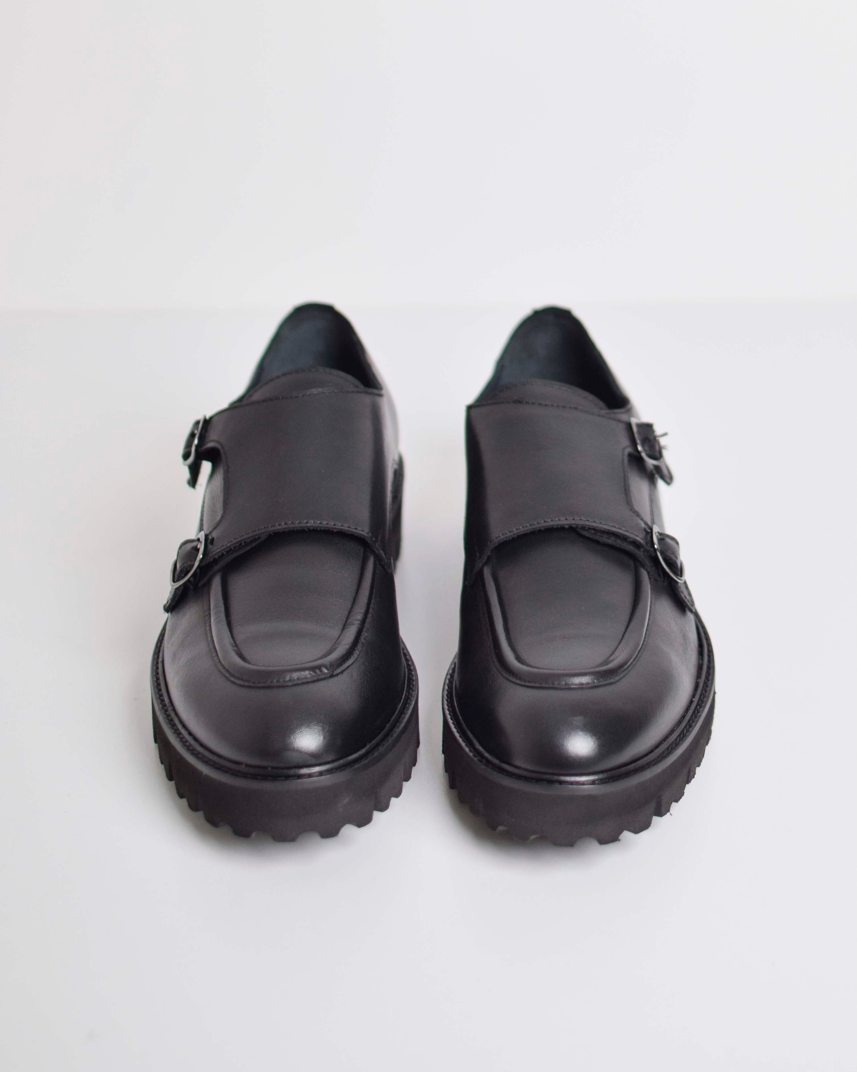 Loafers Buckles Track Sole