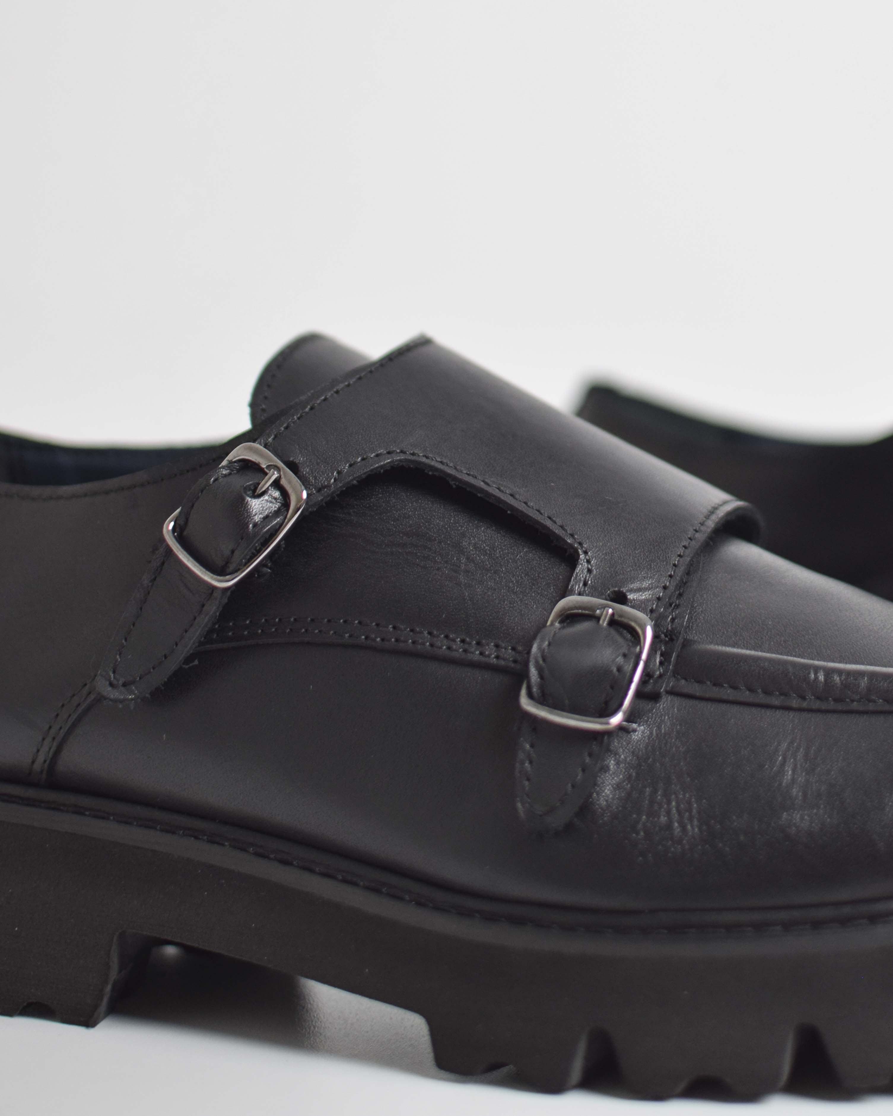 Loafers Buckles Track Sole