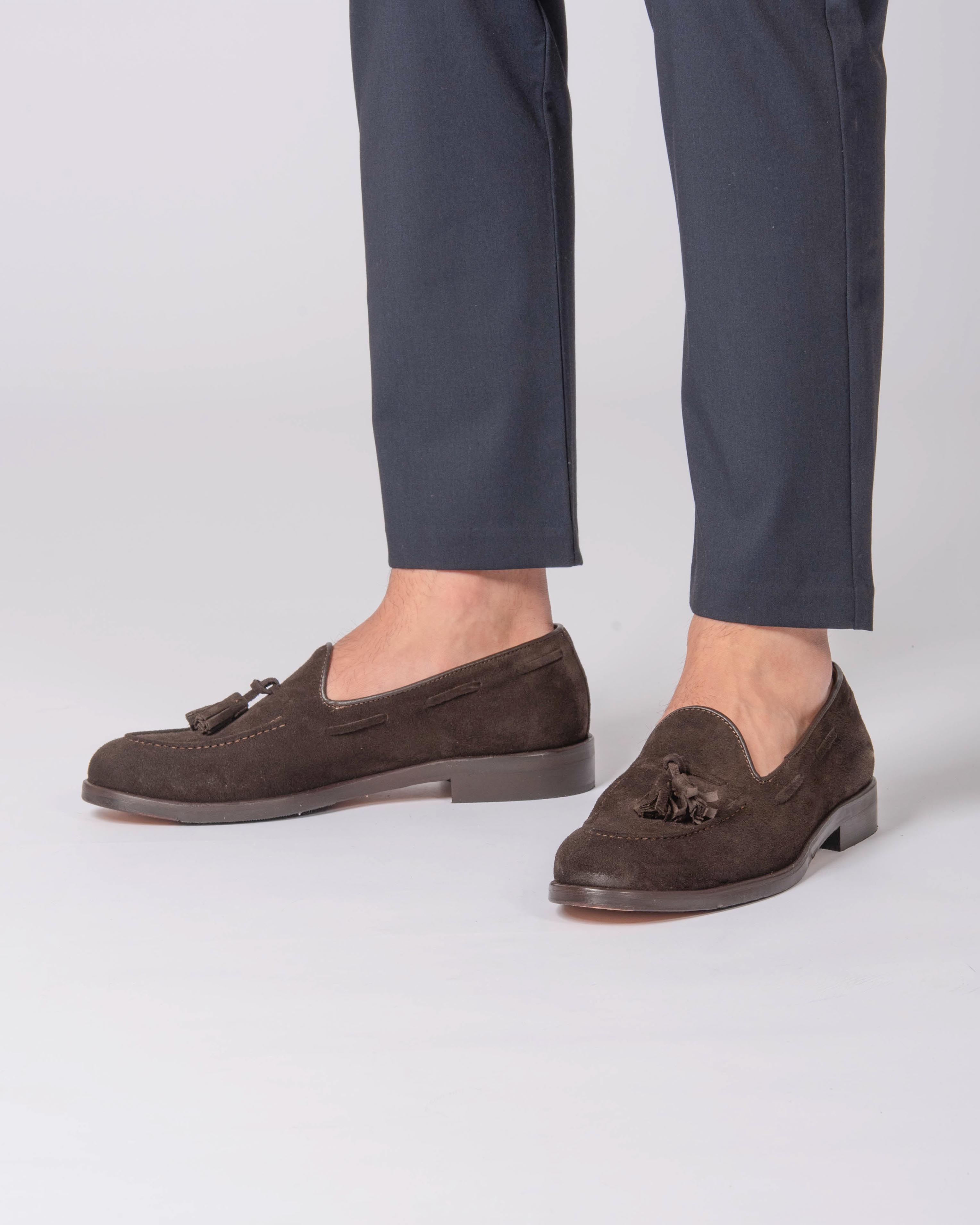 Leather tassel loafers