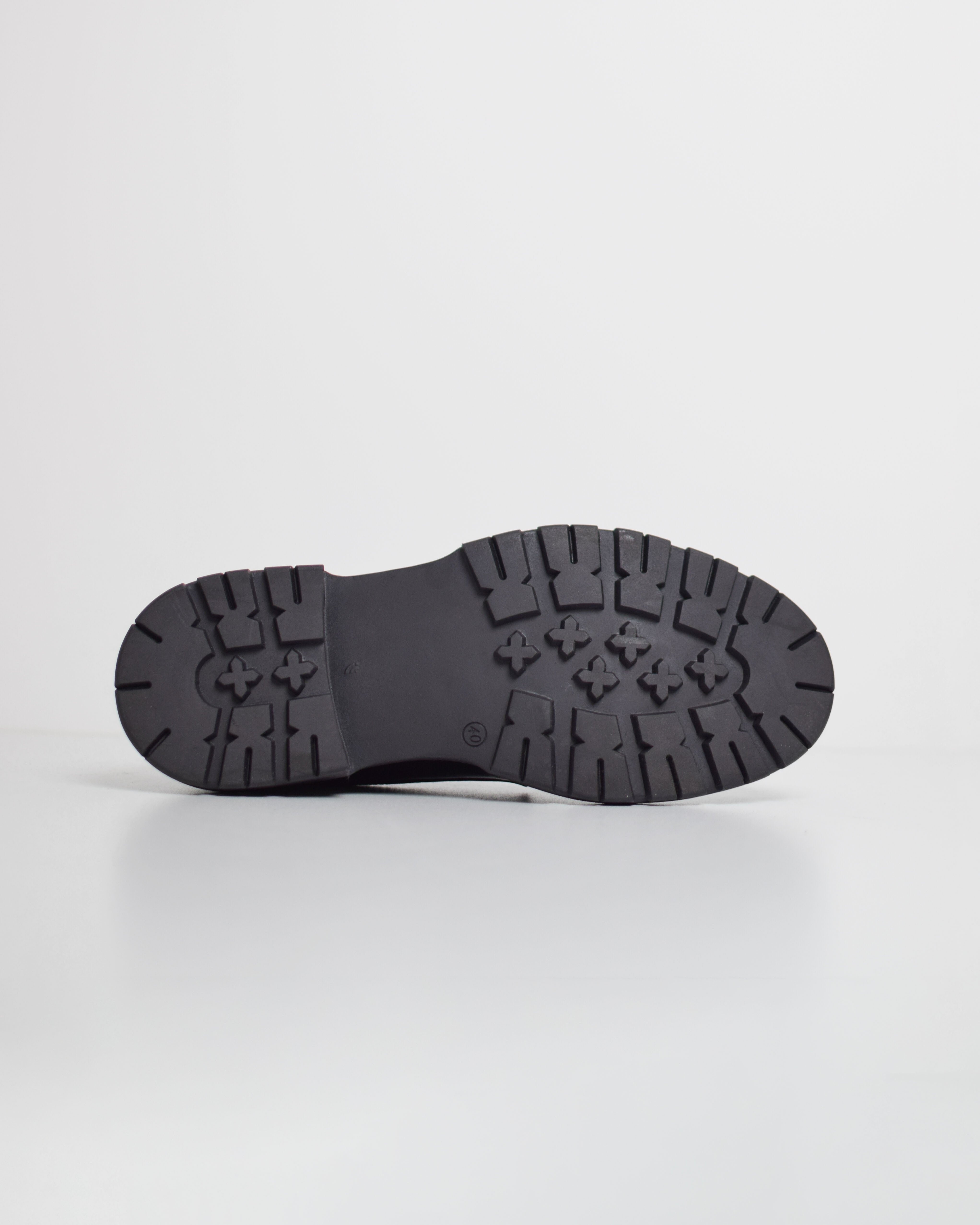 Track sole moccasin