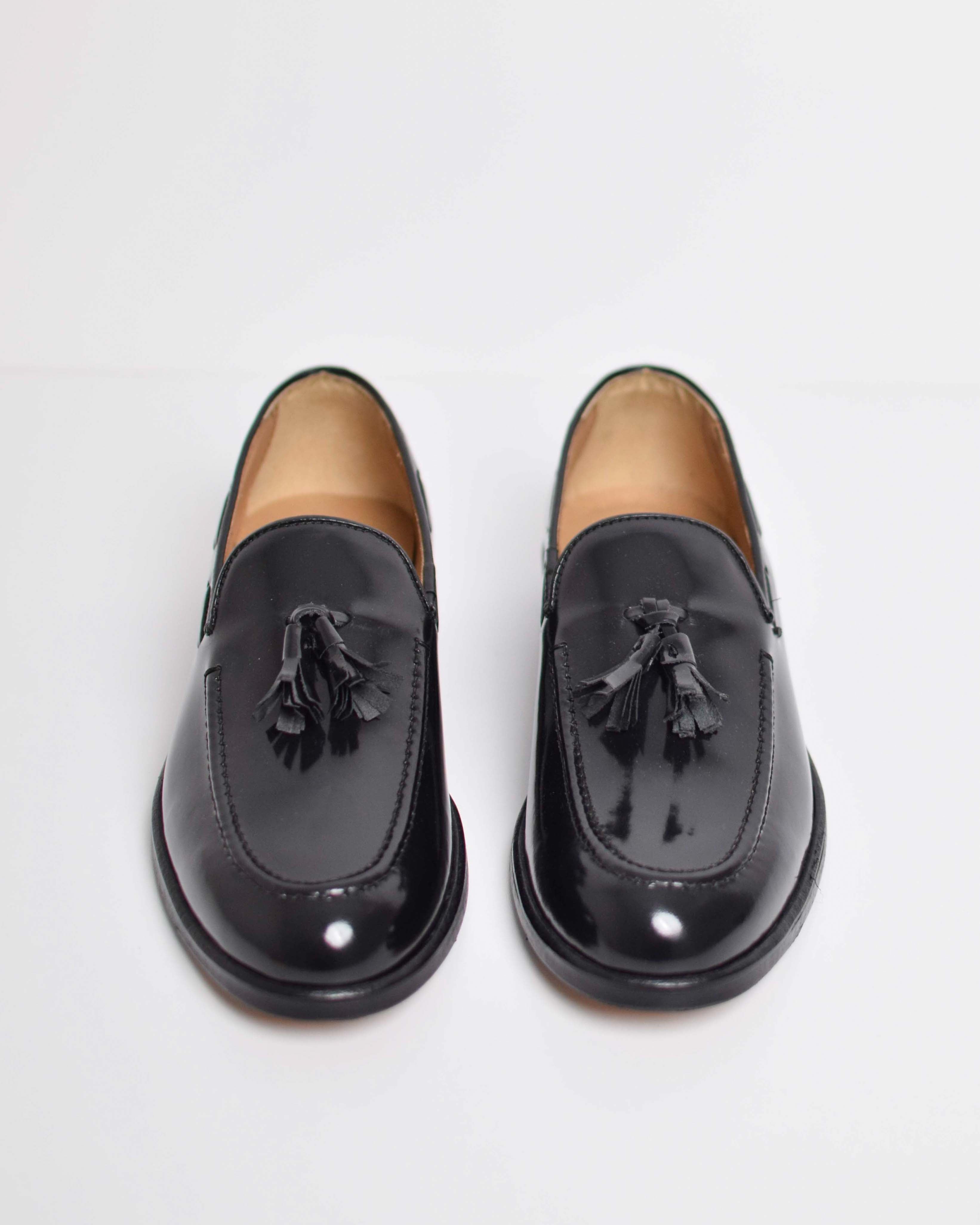 Leather tassel loafer