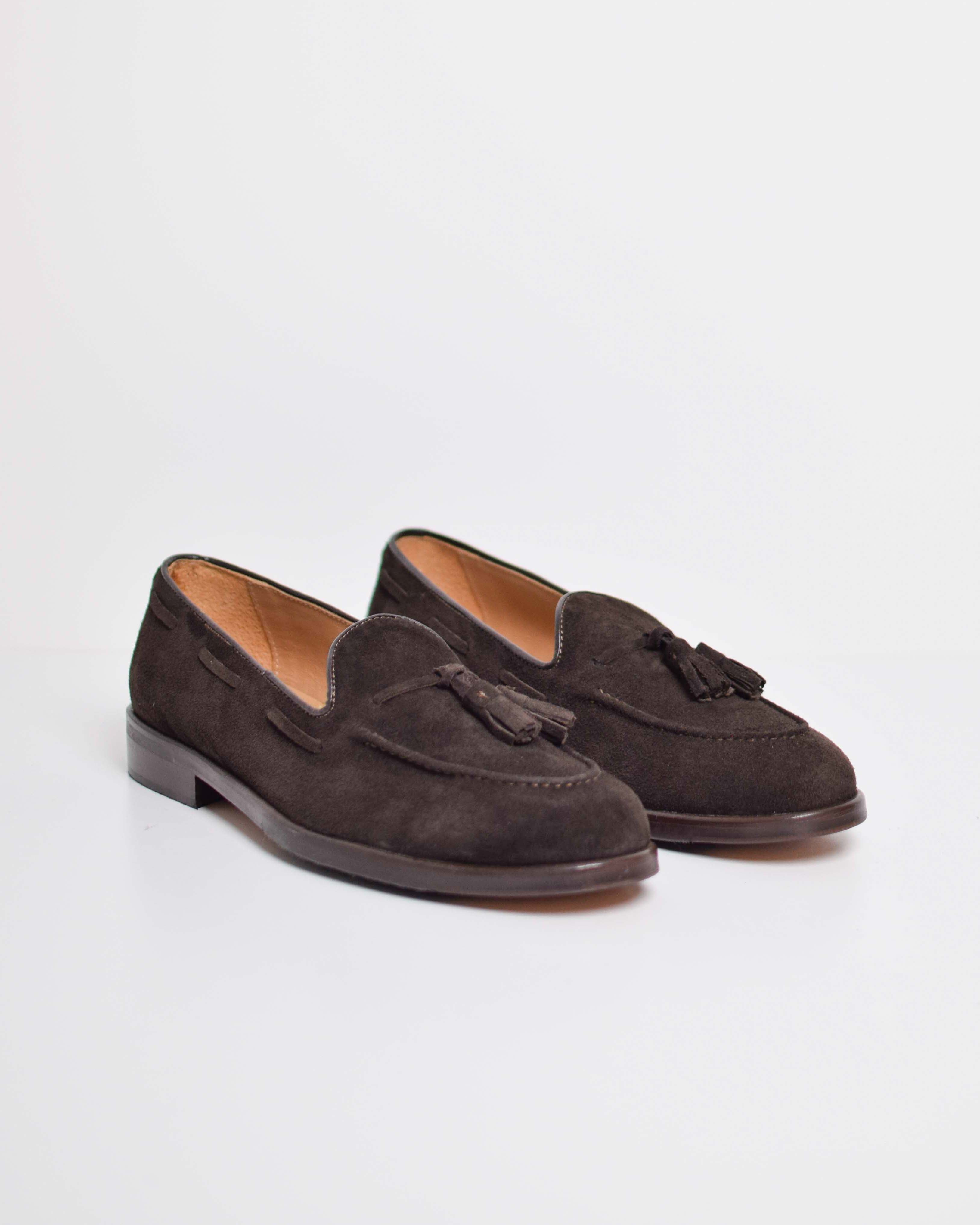 Leather tassel loafers