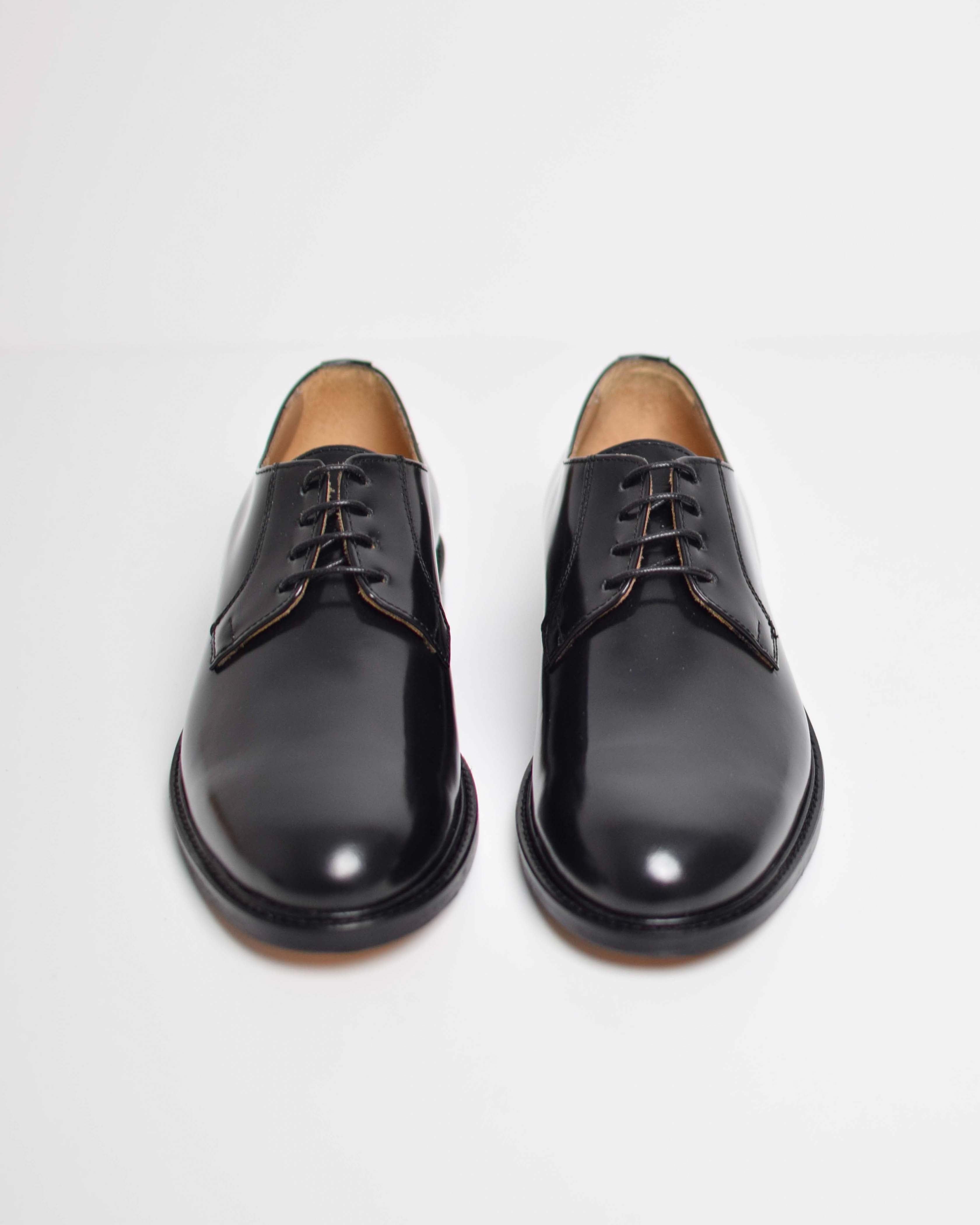 Leather derby lace-ups