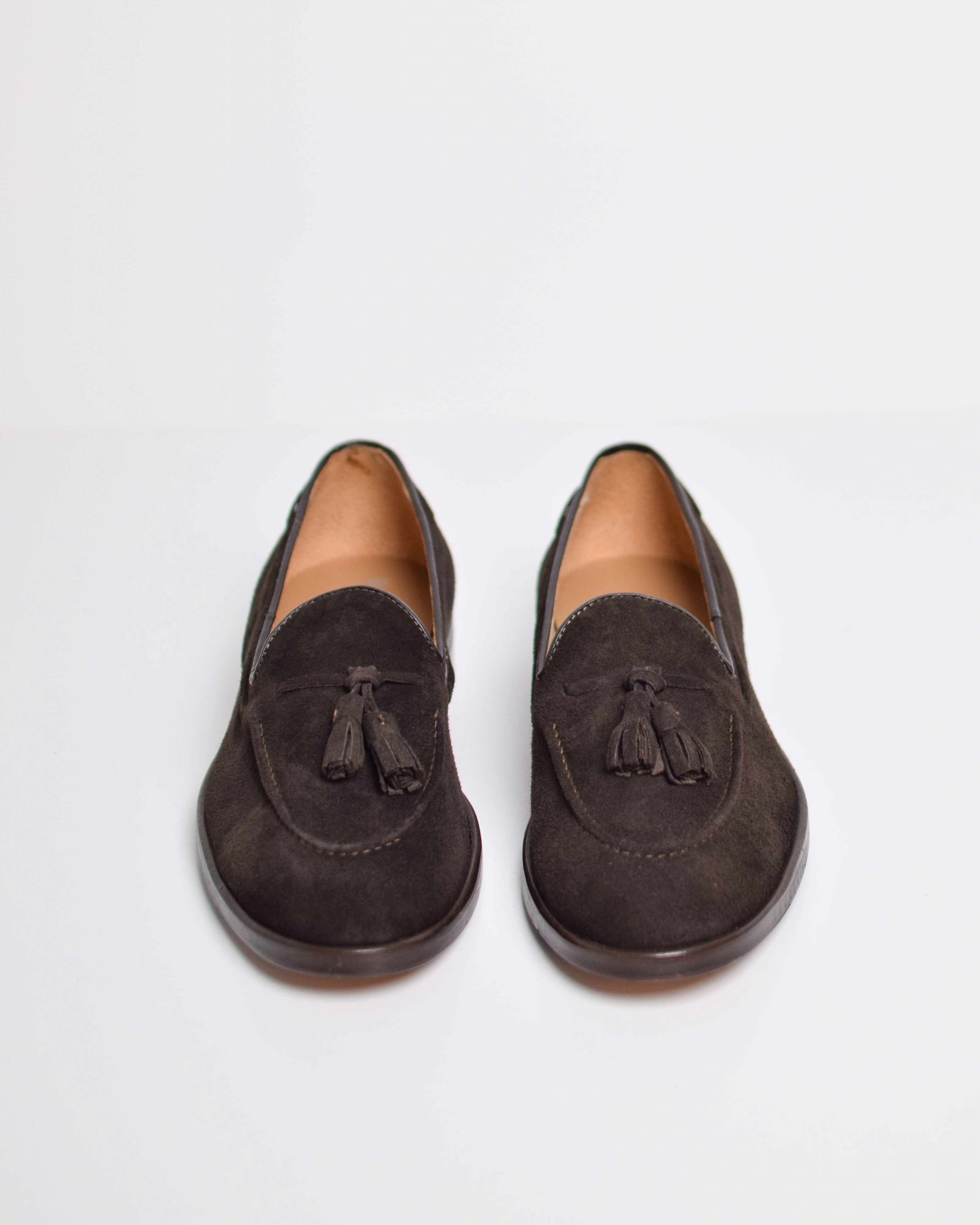 Leather tassel loafers