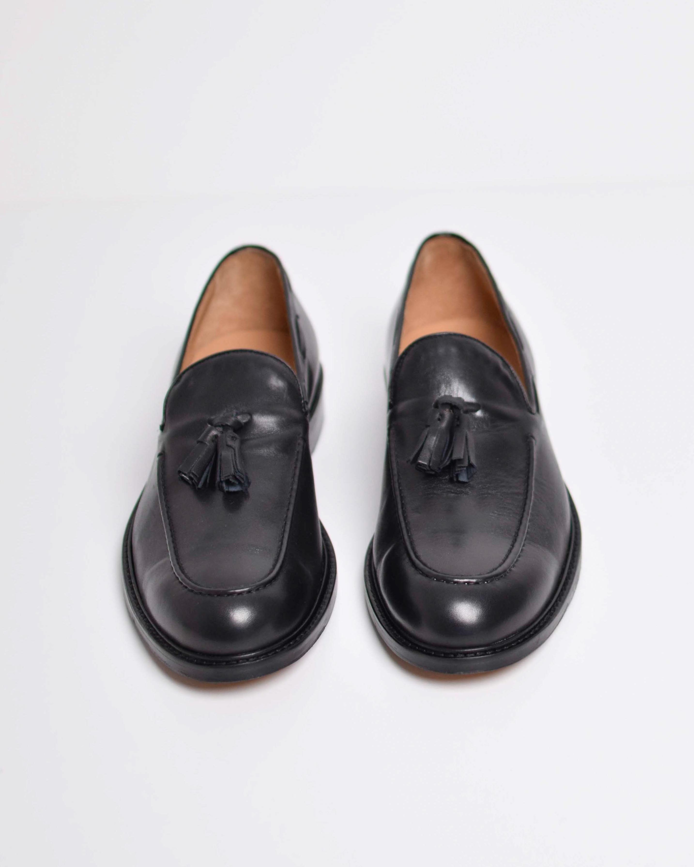 Leather tassel loafer