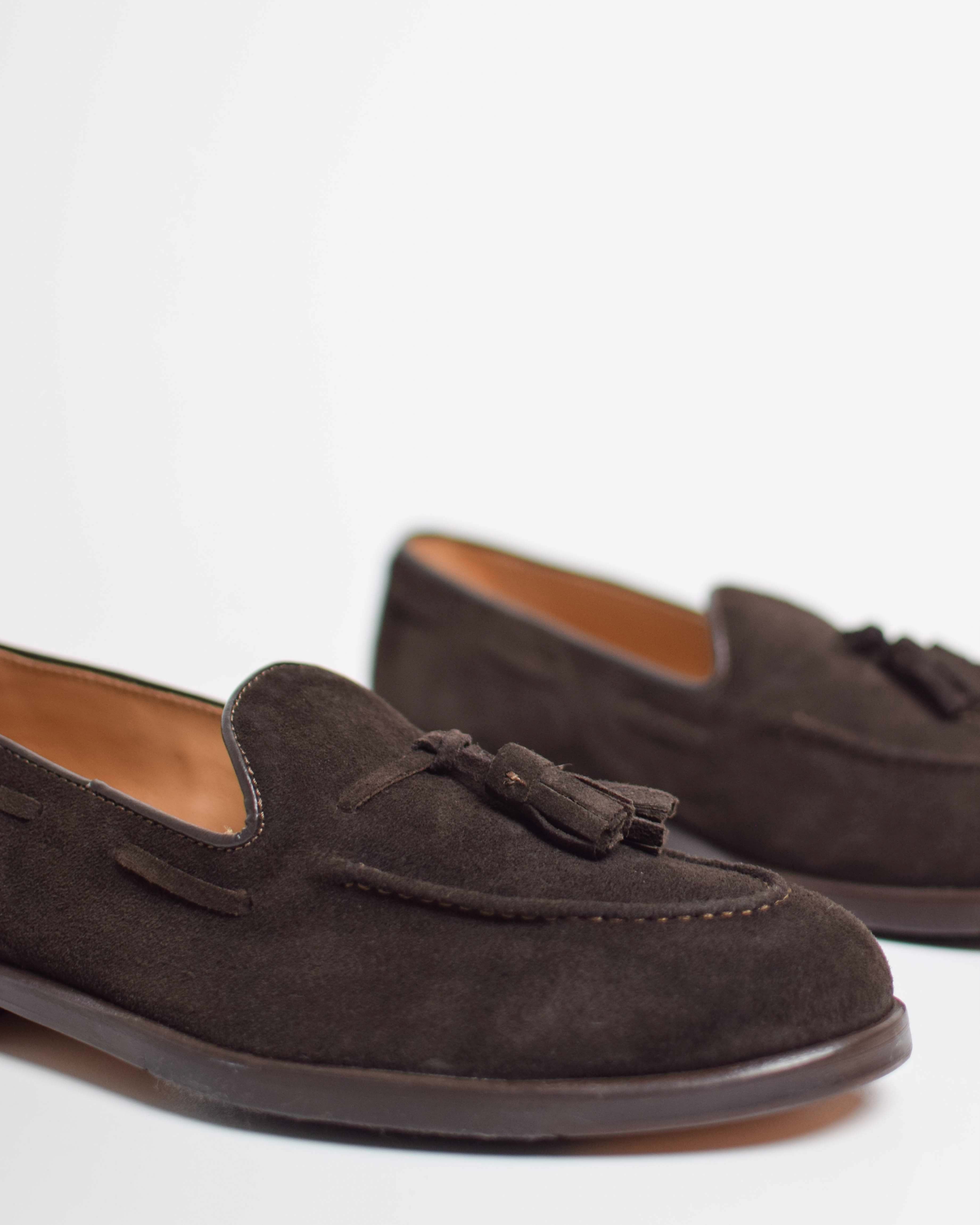 Leather tassel loafers